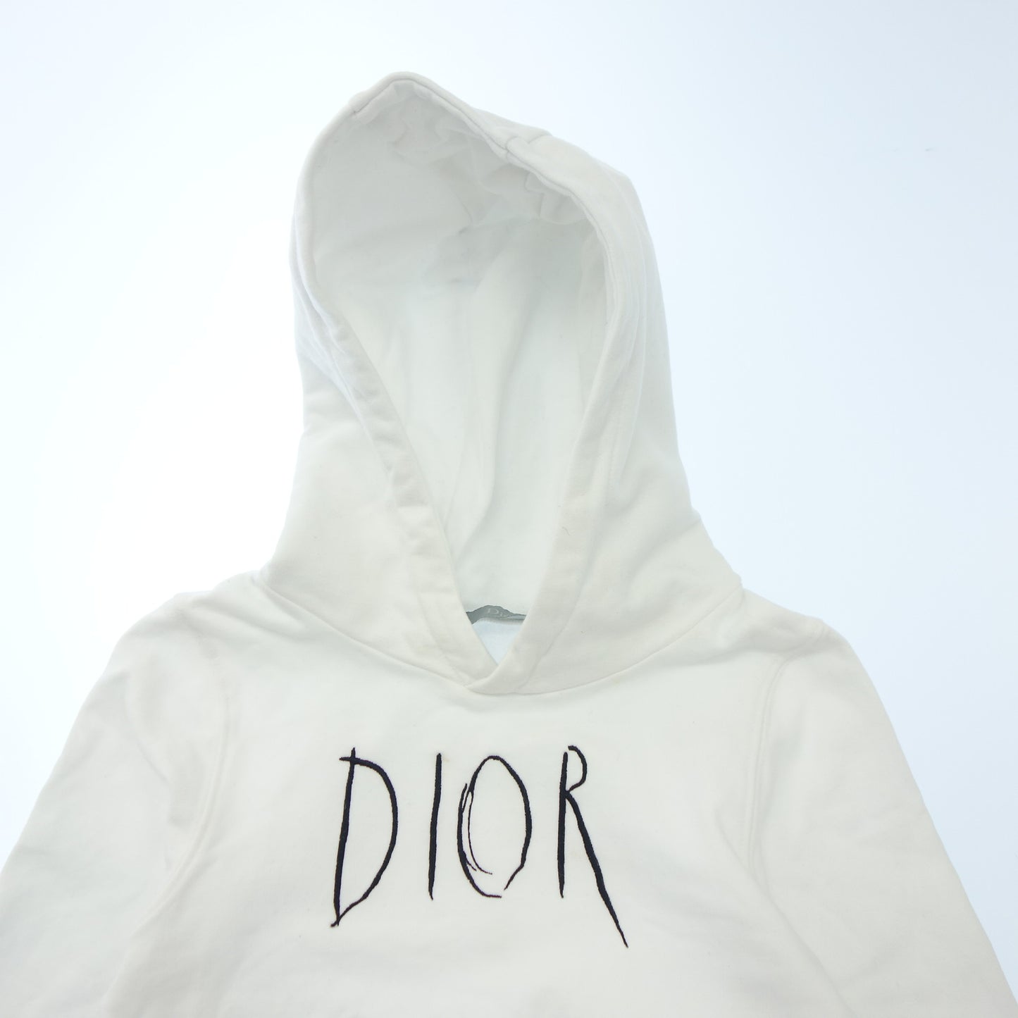 ベビーディオール プルオーバーパーカー ロゴ キッズ ホワイト 4 Baby Dior【AFB47】【中古】
