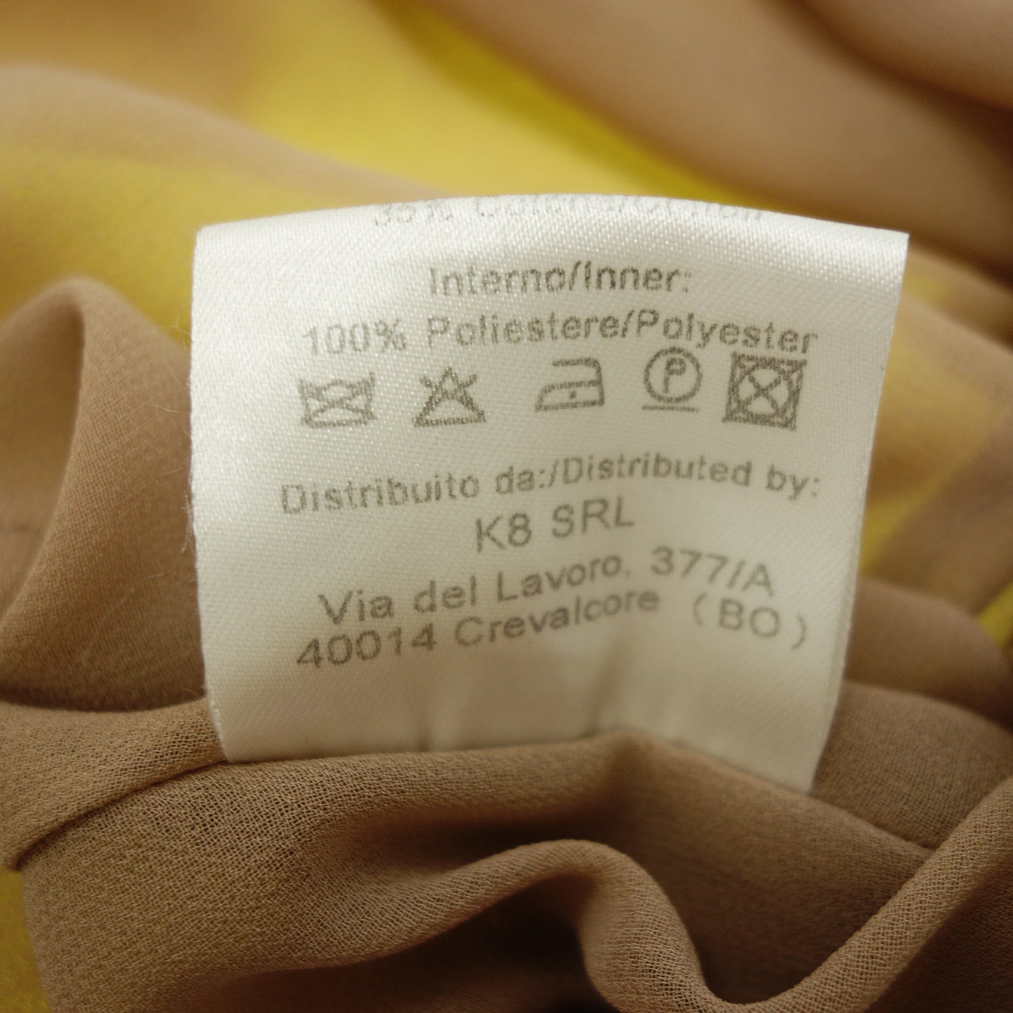 エリカカヴァリーニ ワンピース イエロー ブルー レディース 40 ERIKA CAVALLINI【AFB41】【中古】