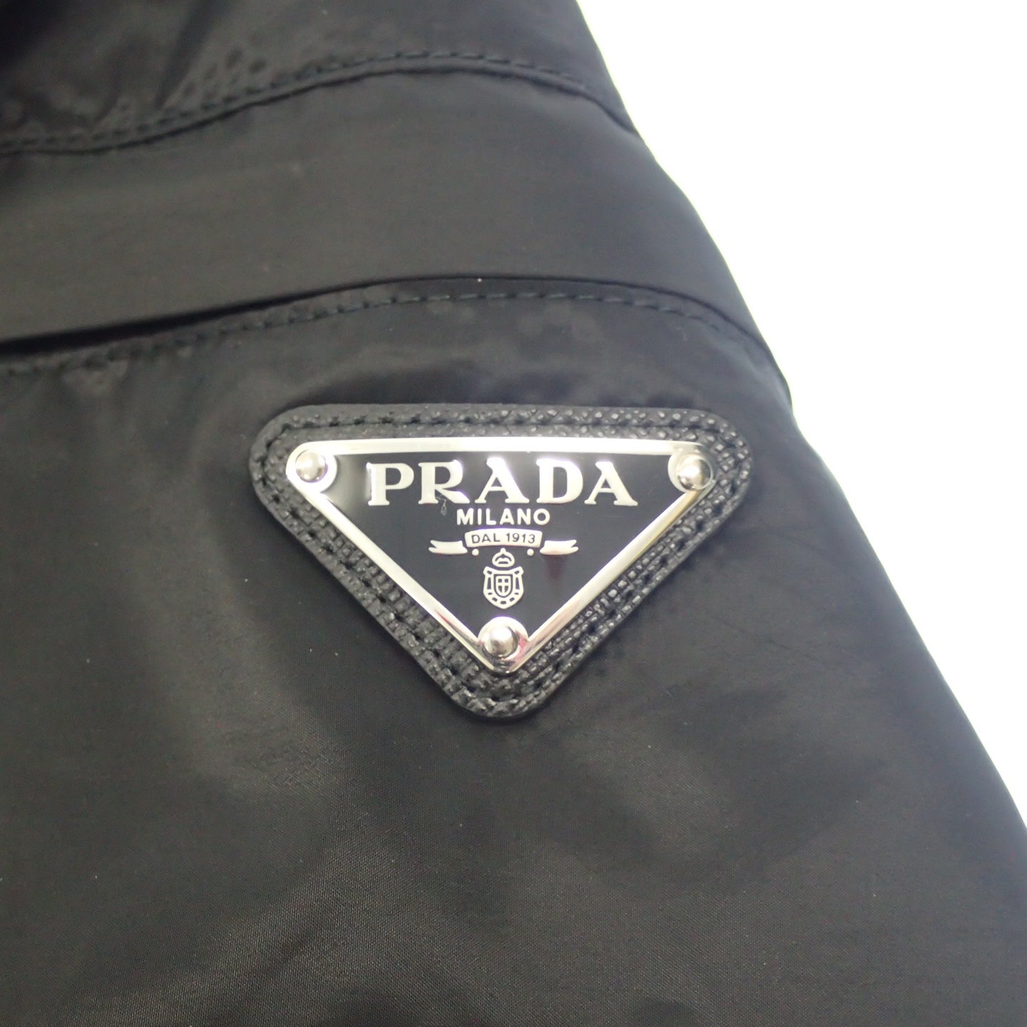 プラダ ナイロン ジャケット メンズ ブラック 48 PRADA【AFB21】【中古】