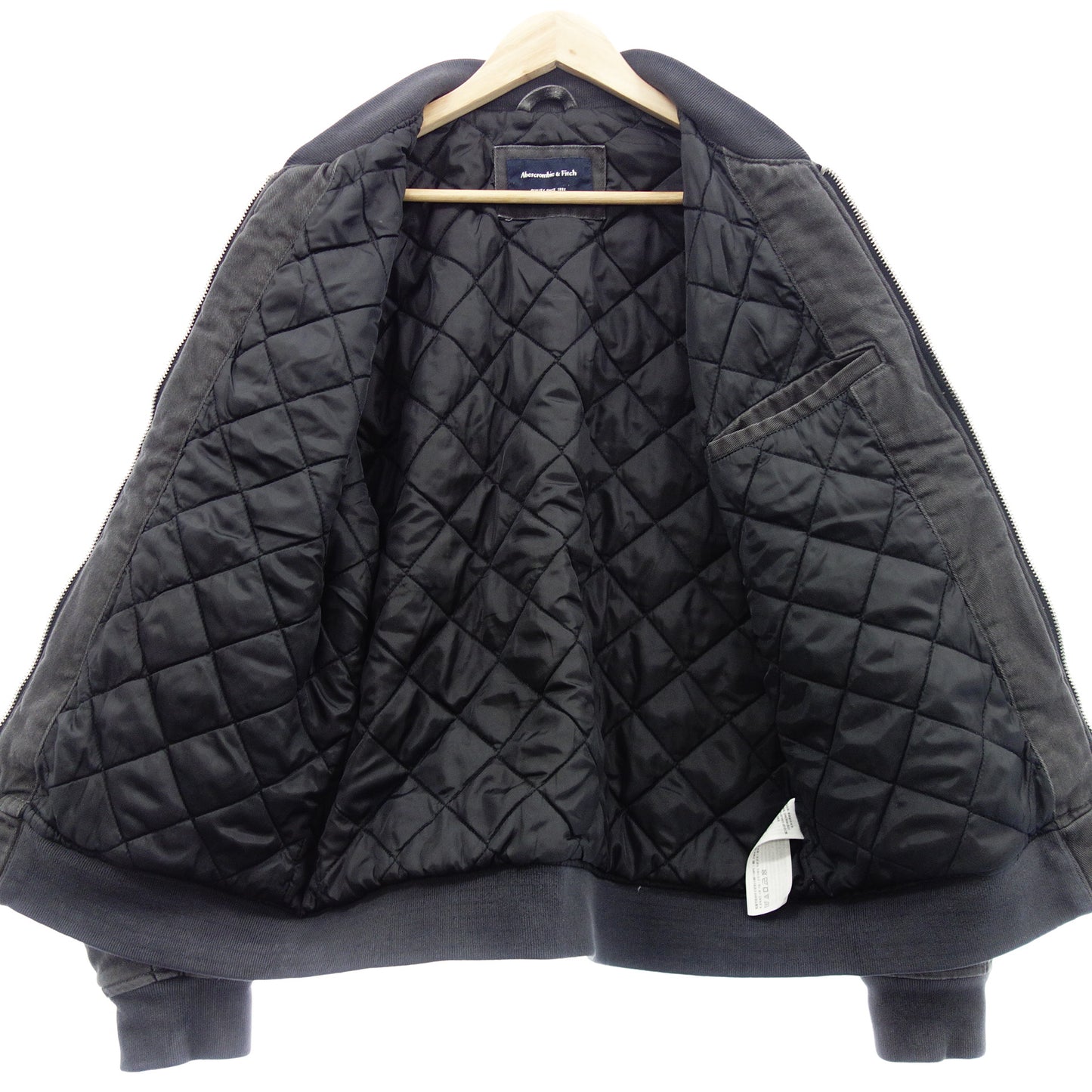 アバクロンビー&フィッチ ブルゾン ジップアップ メンズ グレー M Abercrombie & Fitch【AFA5】【中古】