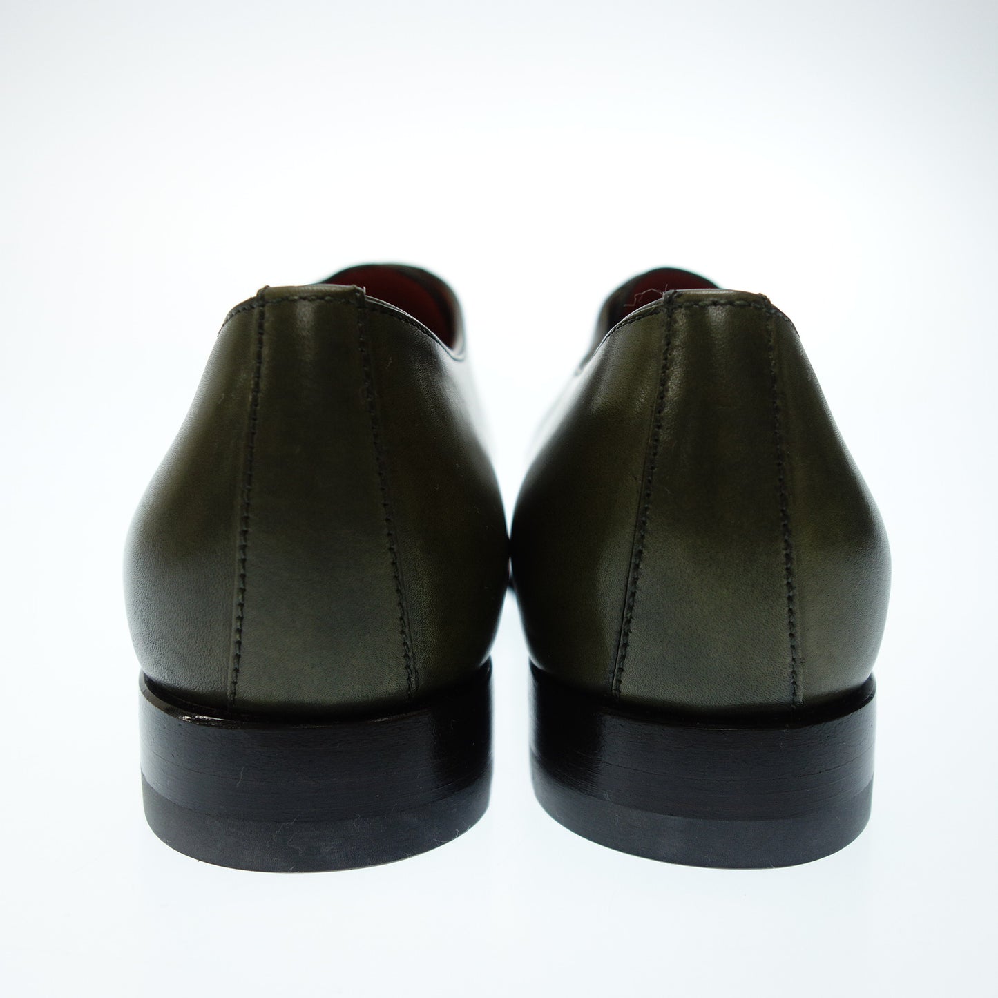 サントーニ レザーシューズ ダブルモンク 55848 レディース 36 緑 Santoni【AFC49】【中古】