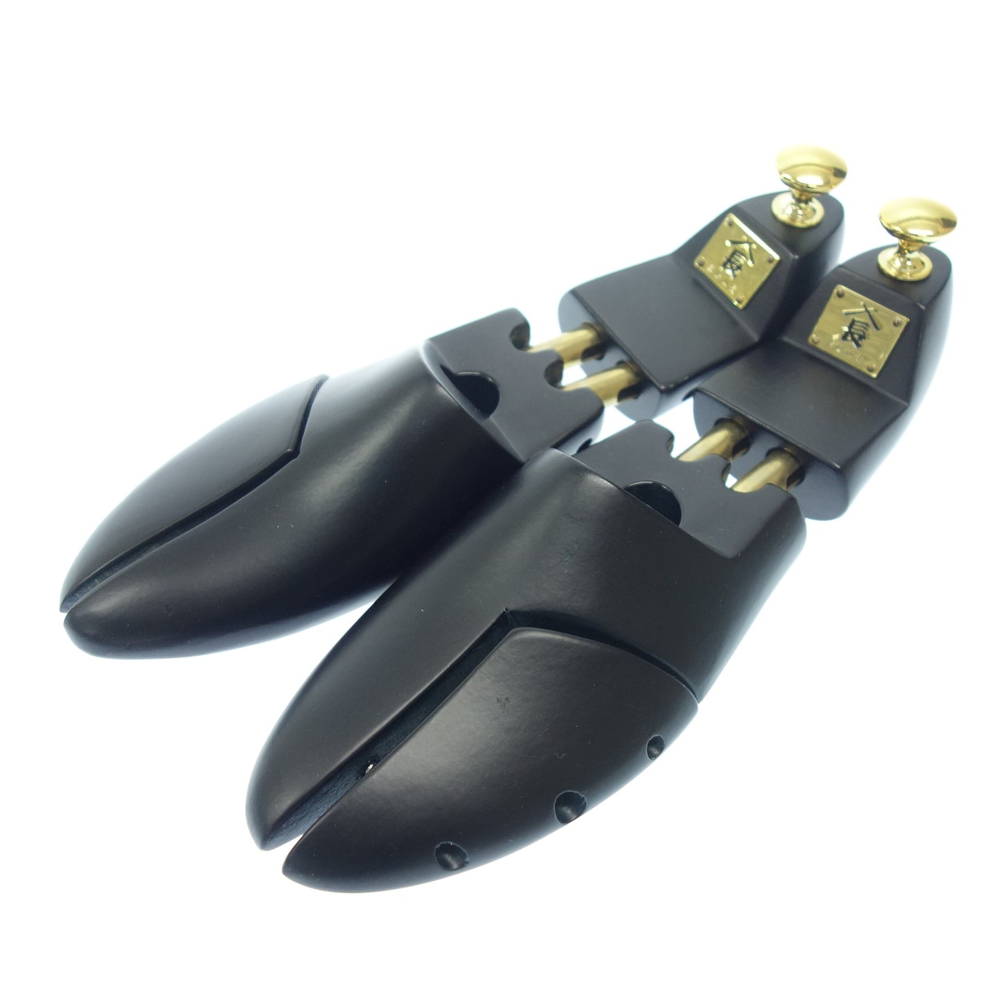 美品◆三陽山長 レザーシューズ ダブルモンク 源四郎 メンズ ブラック サイズ6.5【LA】