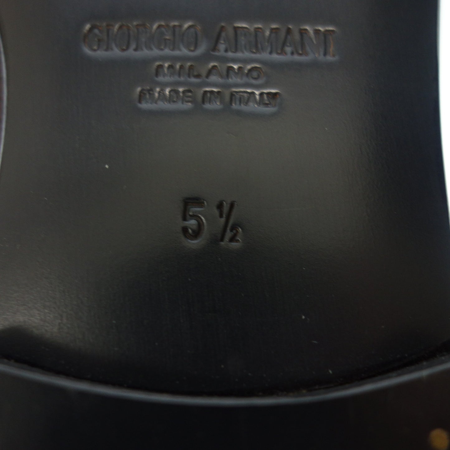 ジョルジオアルマーニ スリッポン メンズ ブラウン 5.5 GIORGIO ARMANI【AFC15】【中古】