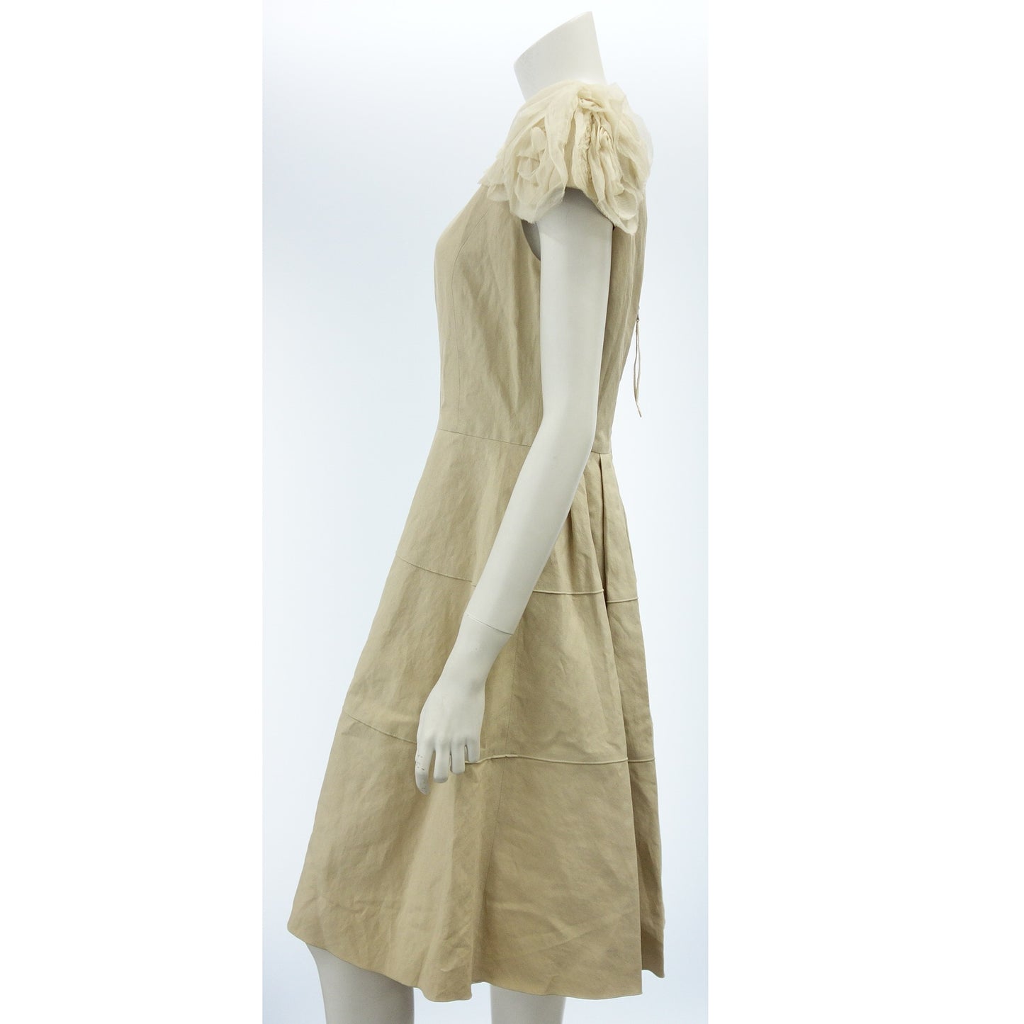 フォクシー ワンピース 26540 レディース ベージュ 42 FOXEY【AFB27】【中古】