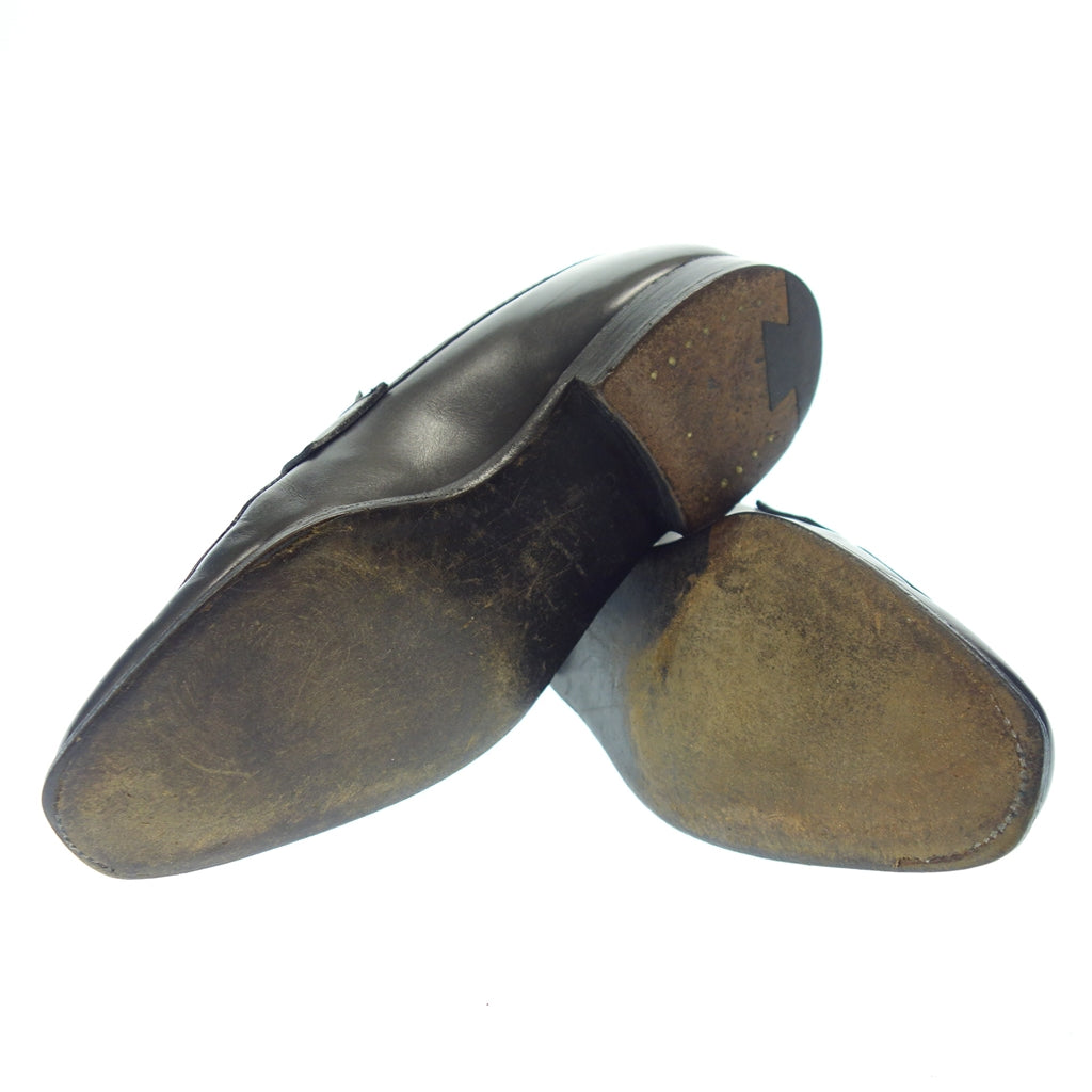 美品◆クロケット&ジョーンズ ローファー レザーシューズ MARSTON メンズ サイズ6 黒 CROCKETT&JONES【AFC23】