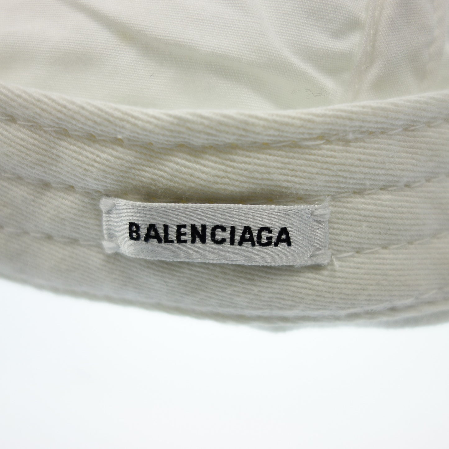 バレンシアガ ベースボールキャップ ロゴ ホワイト BALENCIAGA【AFI22】【中古】