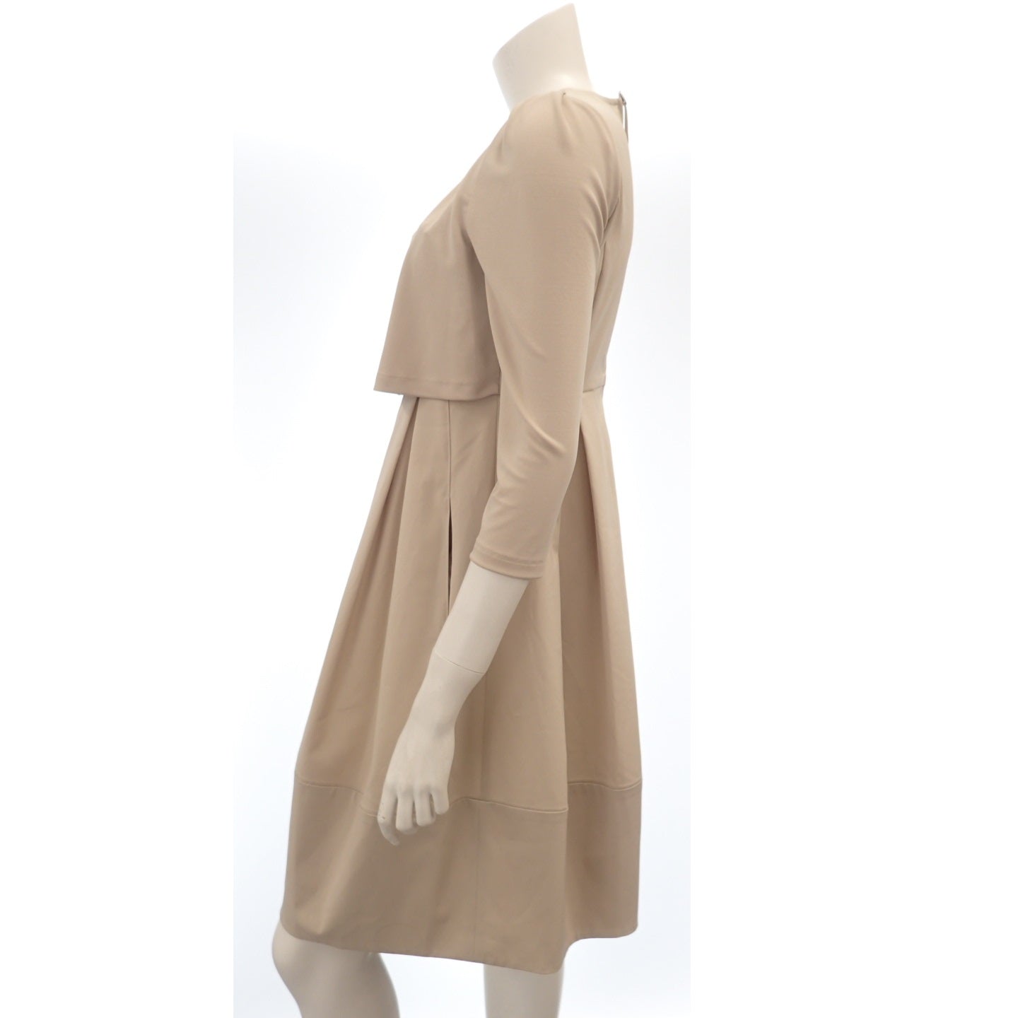 フォクシー レイヤード風ワンピース 26609 レディース ベージュ 38 FOXEY【AFB17】【中古】