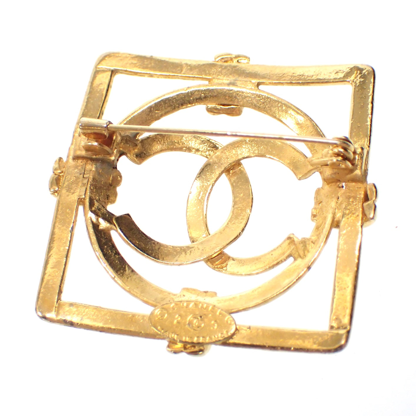 美品◆シャネル ブローチ ココマーク ヴィンテージ 29 ゴールド CHANEL【AFI12】