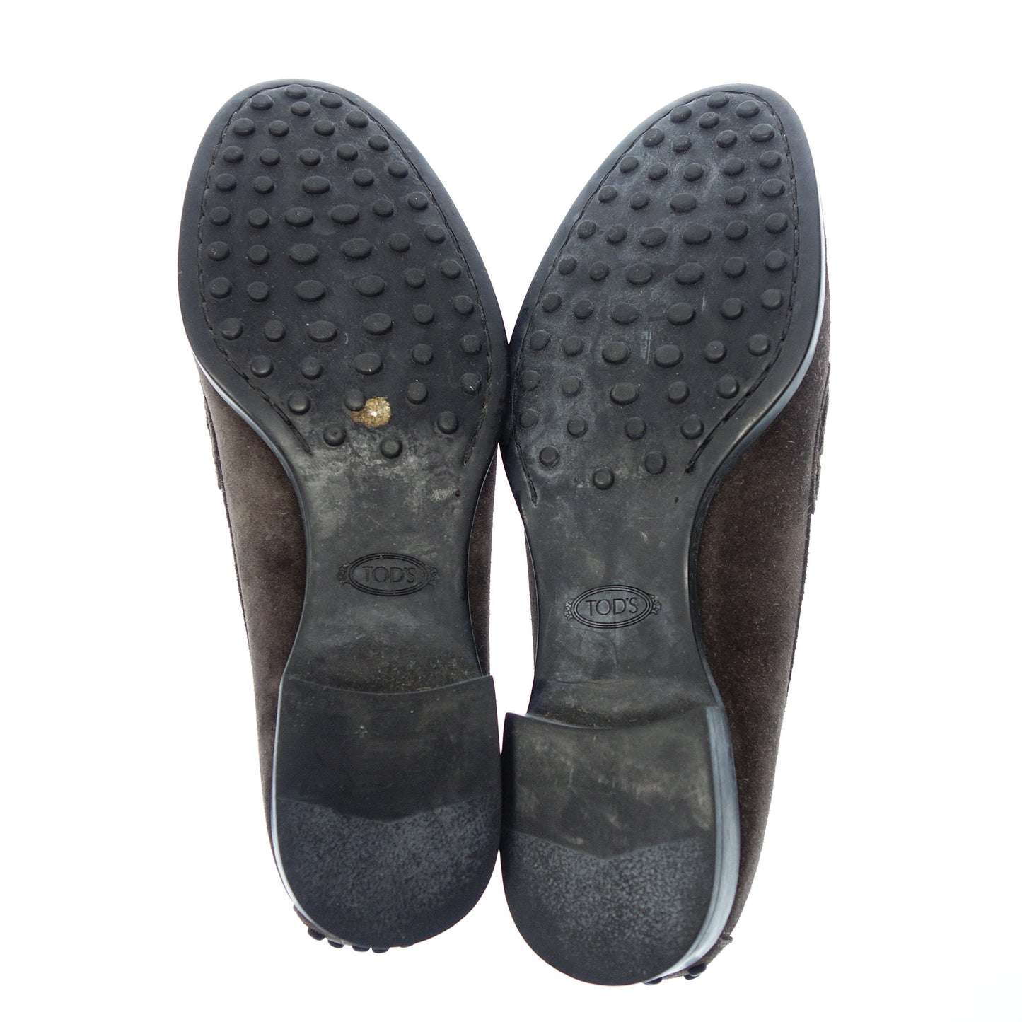 トッズ ローファー スエード タッセル レディース ブラウン 36 TOD'S【AFD9】【中古】