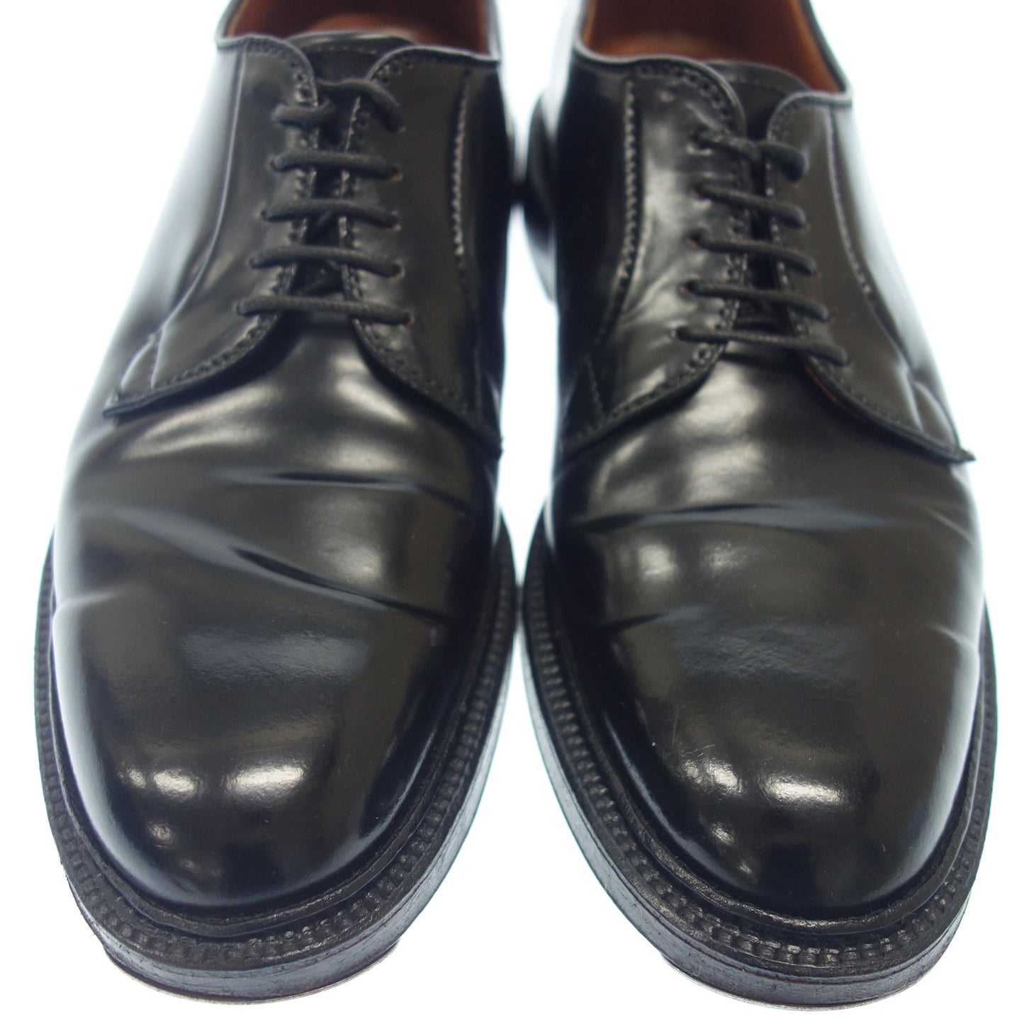 品相良好◆Alden 9901 皮鞋 平头 Cordovan 黑色 US8.5D Alden