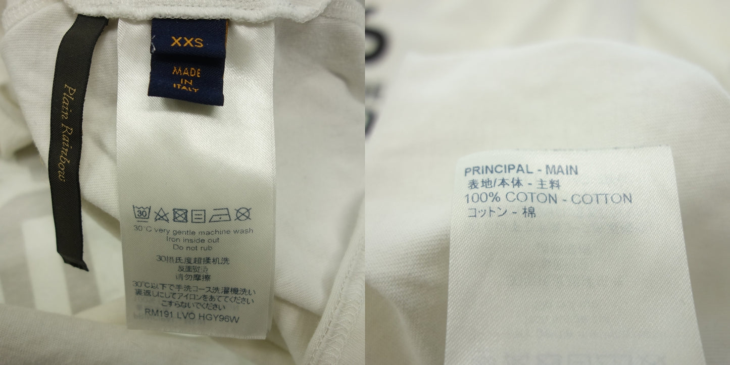 ルイ ヴィトン プリント Tシャツ 19SS ヴァージル カンザスウィンド サイズXXS RM191 LVO HGY96W レディース ホワイト XXS LOUIS VUITTON【AFB10】【中古】