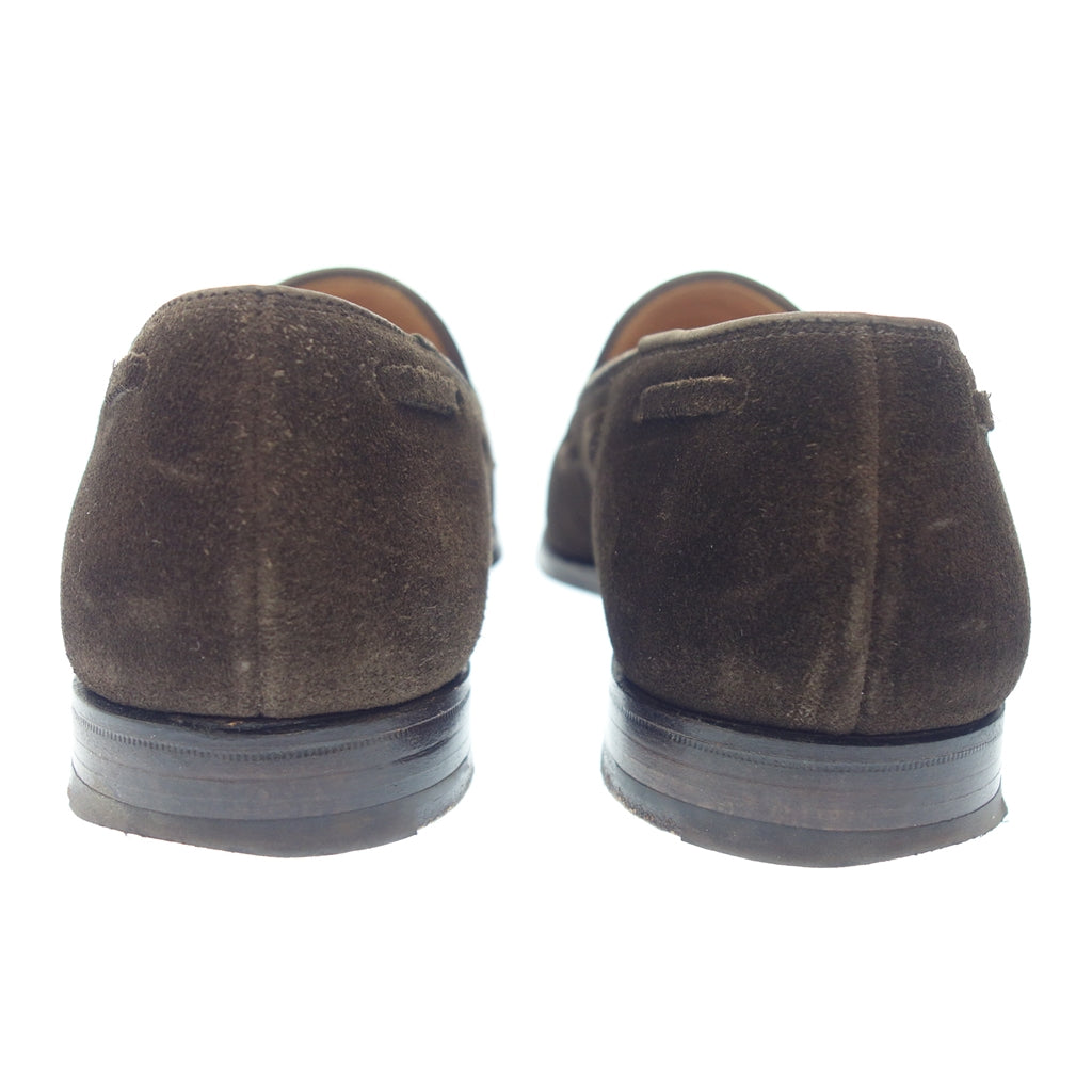 美品◆クロケット&ジョーンズ レザーシューズ タッセル ローファー キャベンディッシュ3 スエード メンズ UK6 ブラウン Crockett&Jones CAVENDISH3【LA】