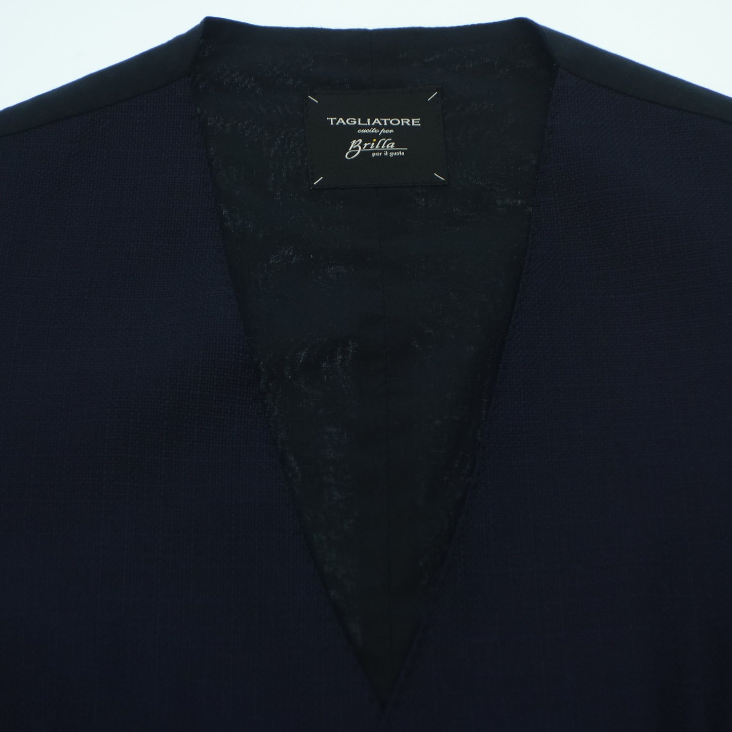 タリアトーレ ブリッラ ジレ ウール 46 メンズ ネイビー TAGLIATORE【AFB12】【中古】
