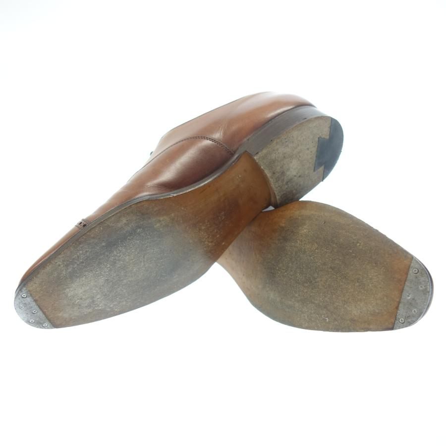 美品◆クロケット&ジョーンズ レザーシューズ ベルグレイブ パンチドキャップトゥ メンズ 6D 茶 CROCKETT&JONES【LA】