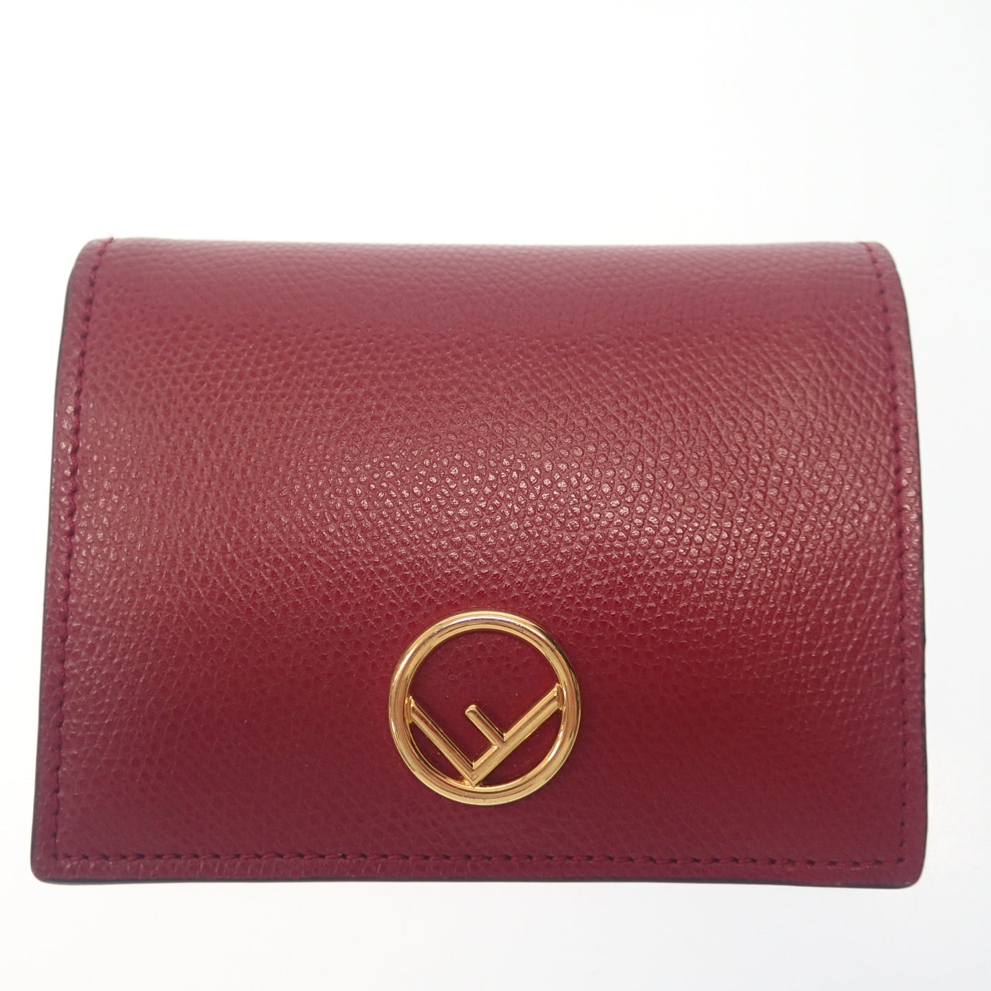 フェンディ 財布 エフイズ コンパクトウォレット レッド FENDI【AFI1】【中古】