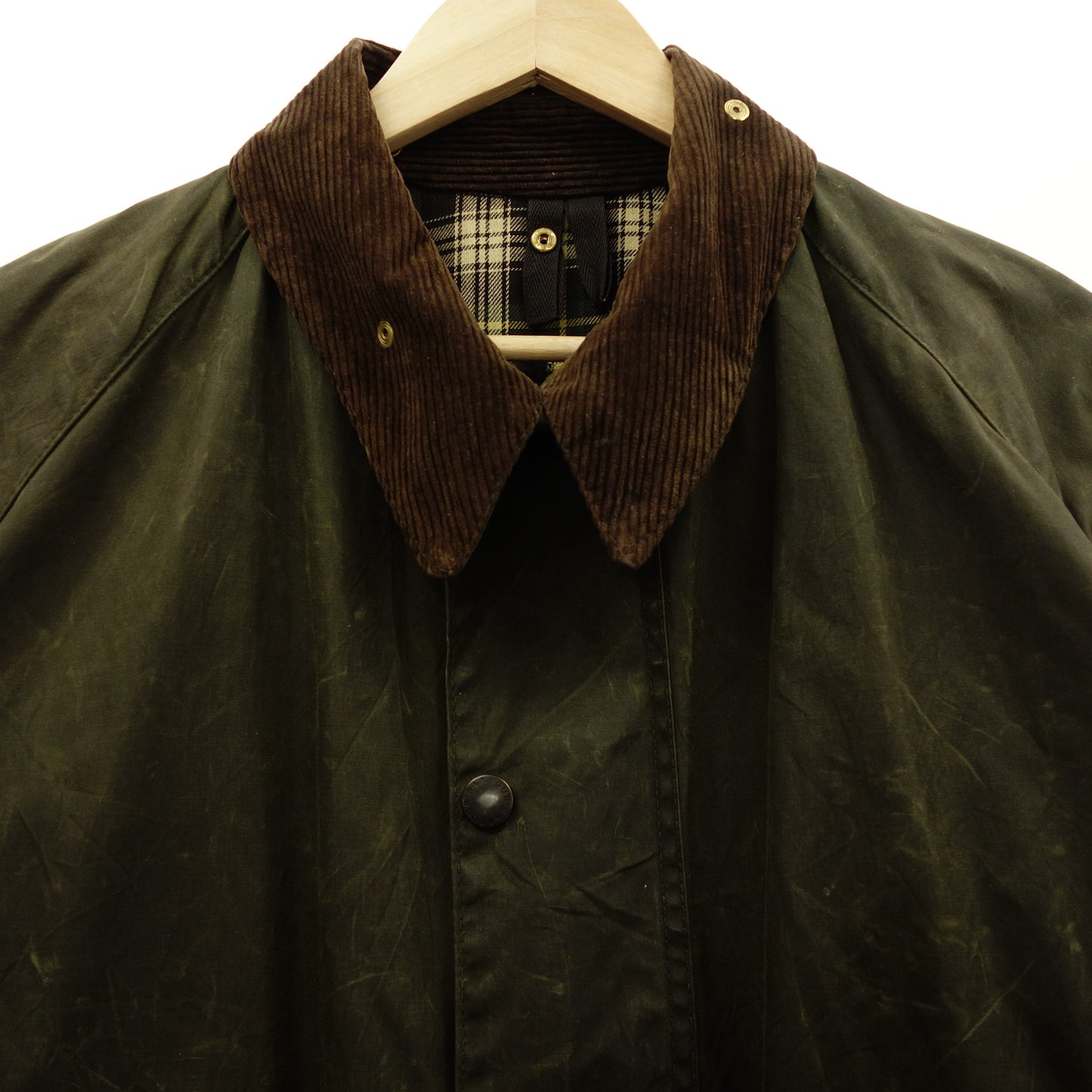 バブアー コート ビューフォート オイルド 3ワラント メンズ カーキ Barbour【AFA9】【中古】