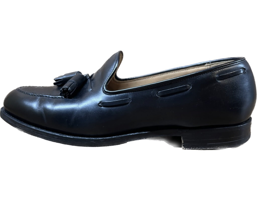 美品◆クロケット&ジョーンズ タッセルローファー キャベンディッシュ CAVENDISH3 黒 UK9E CROCKETT&JONES