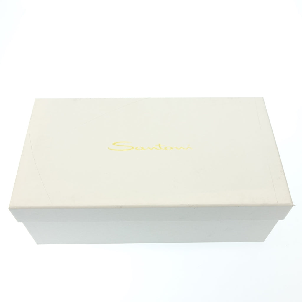 未使用◆サントーニ レザーシューズ コインローファー メンズ ブラウン サイズ5.5 Santoni【LA】