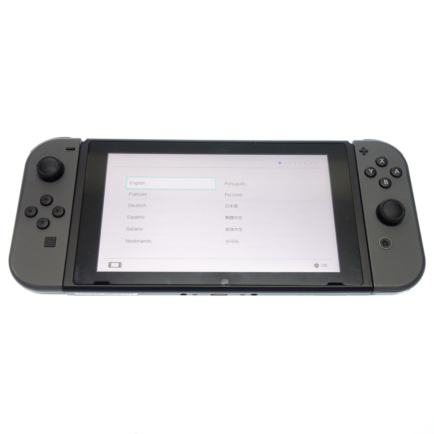 美品◆任天堂 ニンテンドー スイッチ HAC-001 Joy-Con グレー 箱付き NINTENDO SWITCH【AFI23】