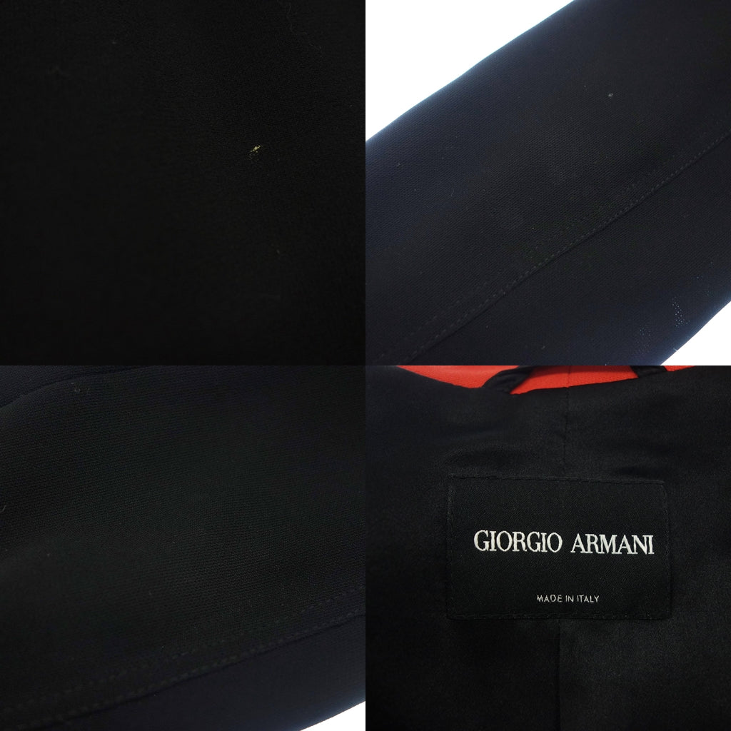 ジョルジオアルマーニ セットアップ ジャケット スカート レディース 42 黒 GIORGIO ARMANI【AFB32】【中古】