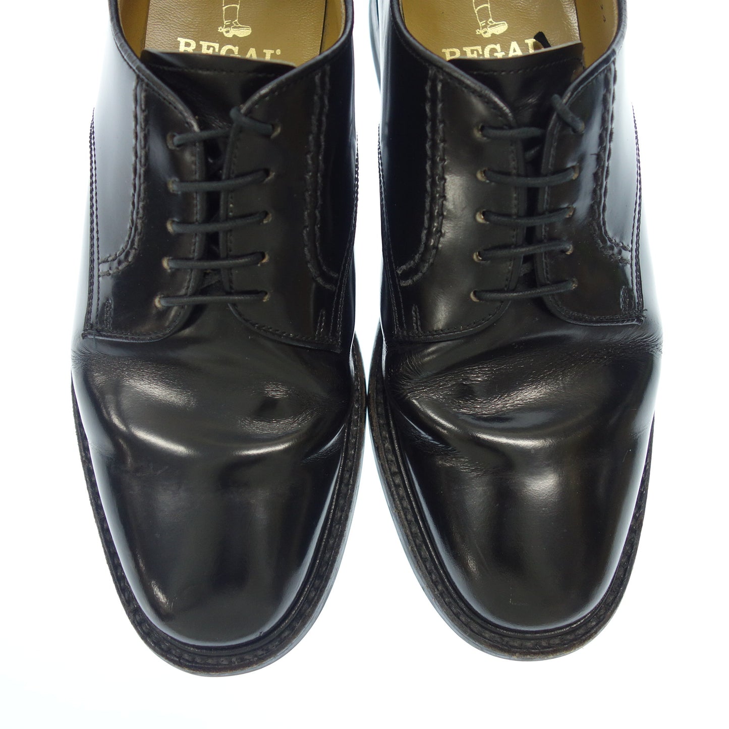リーガル レザーシューズ プレーントゥ メンズ 24 黒 REGAL【AFC26】【中古】