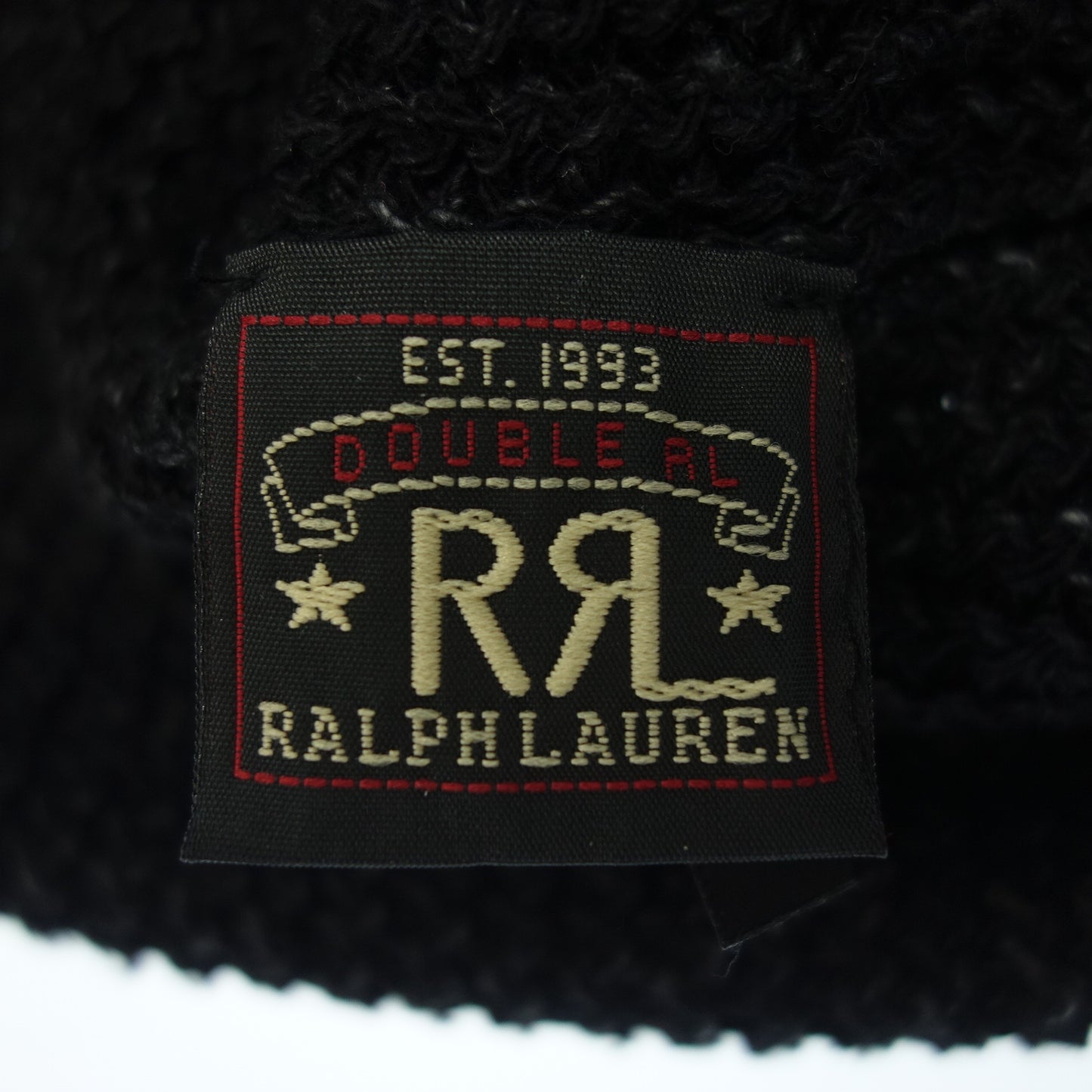 ダブルアールエル ニットキャップ ビーニー コットン グレー RRL【AFI22】【中古】