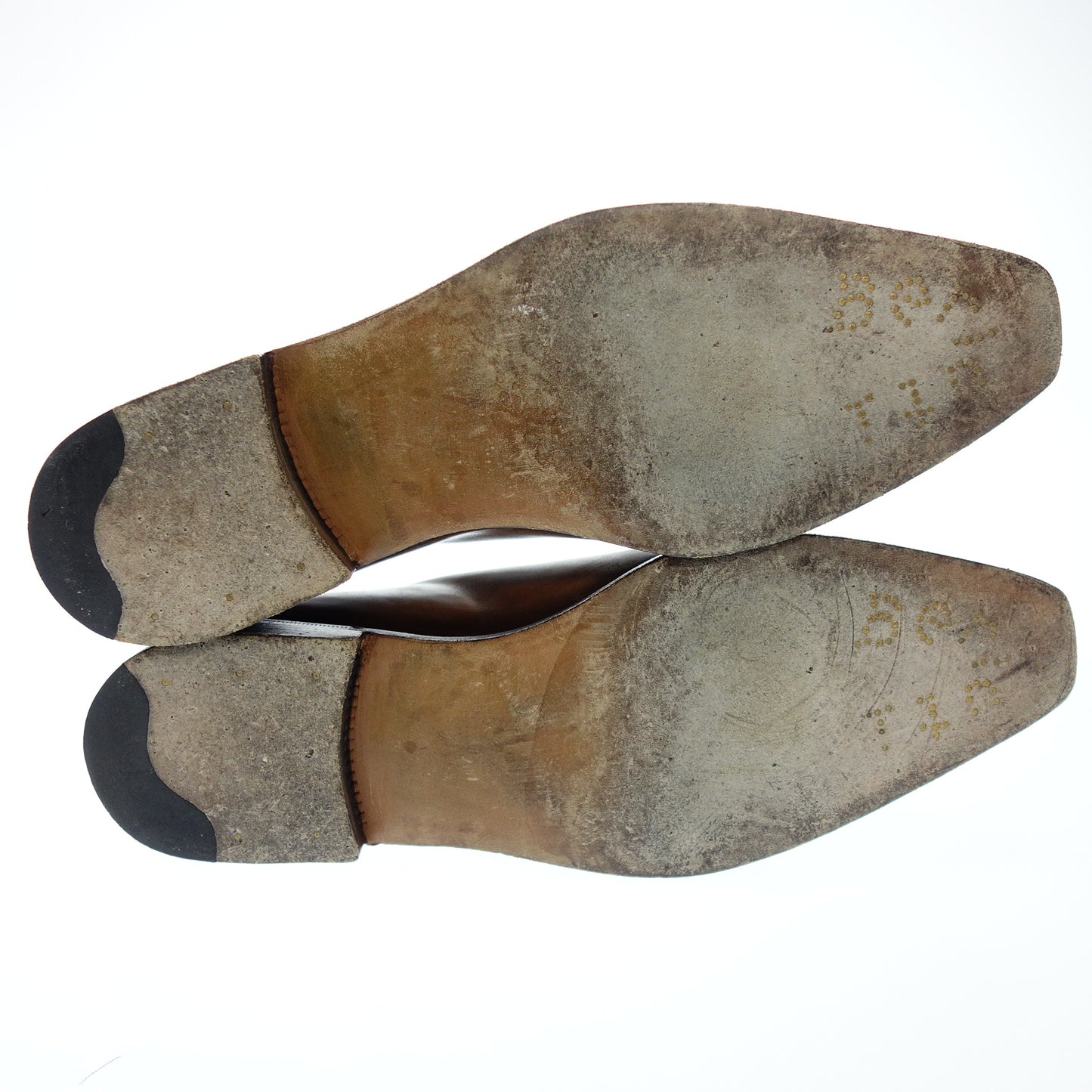 ベルルッティ レザーシューズ スカーズ スクリット カリグラフィ ホールカット メンズ 茶 Berluti【AFC29】【中古】