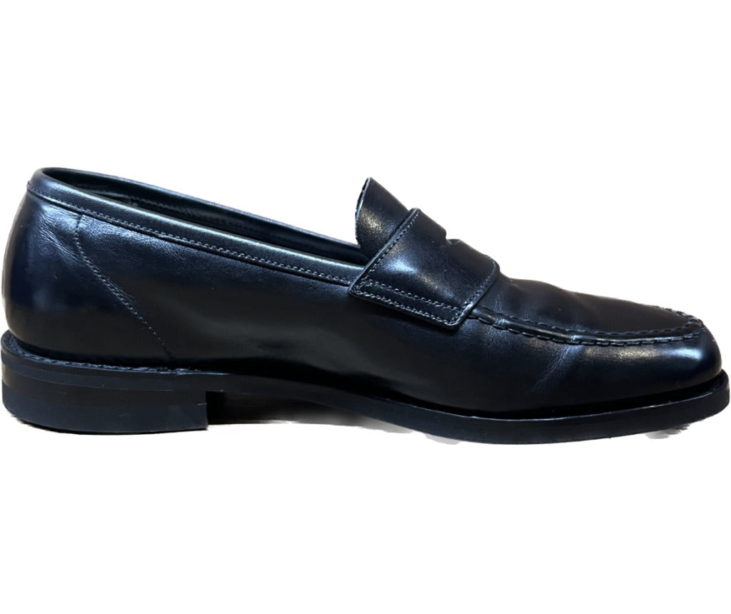 美品◆クロケット&ジョーンズ レザーシューズ コインローファー HARVARD 黒 UK5.5E CROCKETT&JONES
