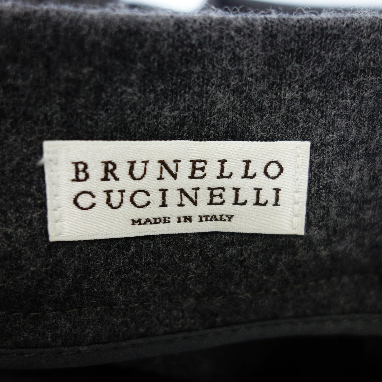 ブルネロクチネリニットワンピース ビジュー ウール S レディース グレー BRUNELLO CUCINELLI【AFB26】【中古】