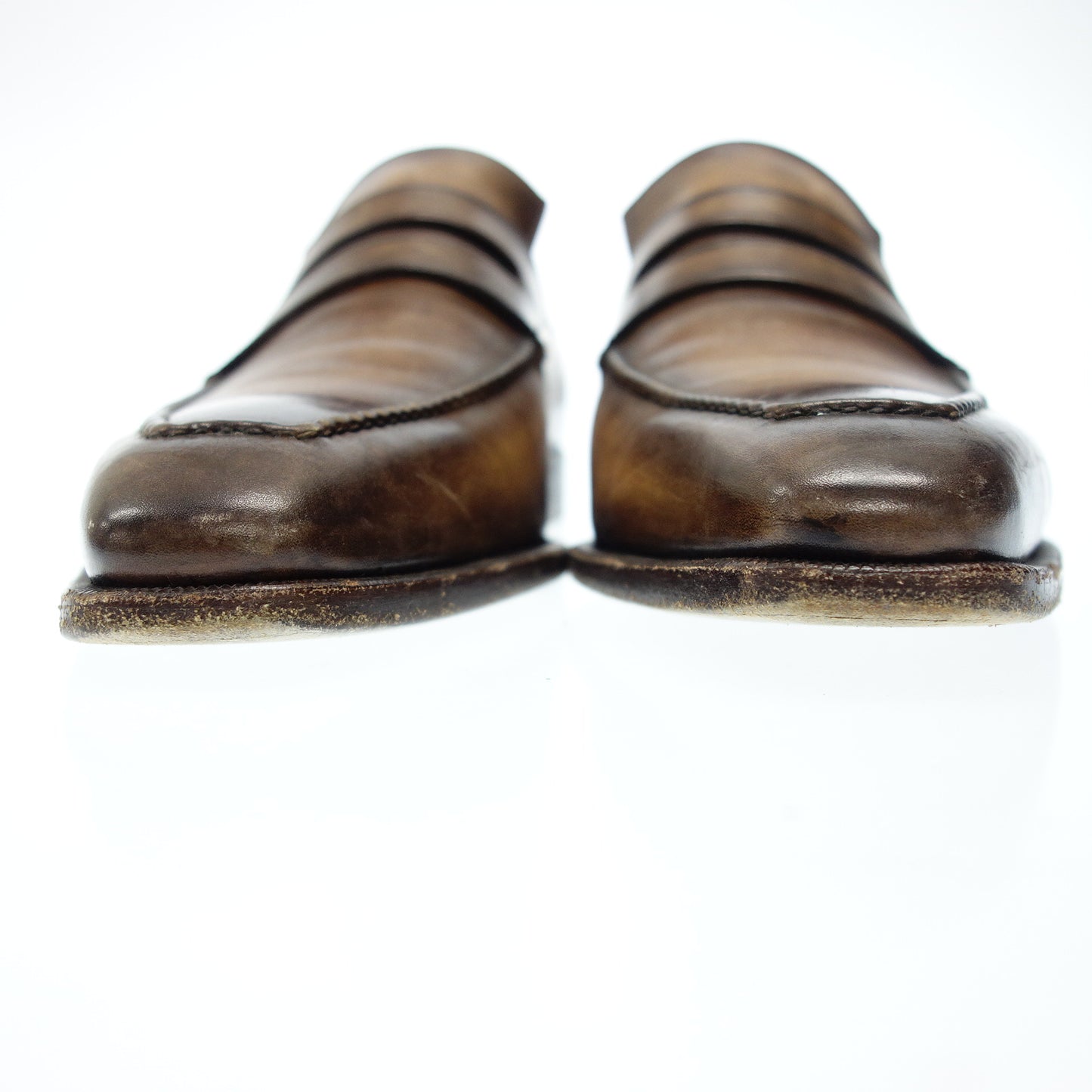 ベルルッティ レザーシューズ アンディ デムジュール ローファー メンズ 7.5 茶 Berluti【AFC29】【中古】