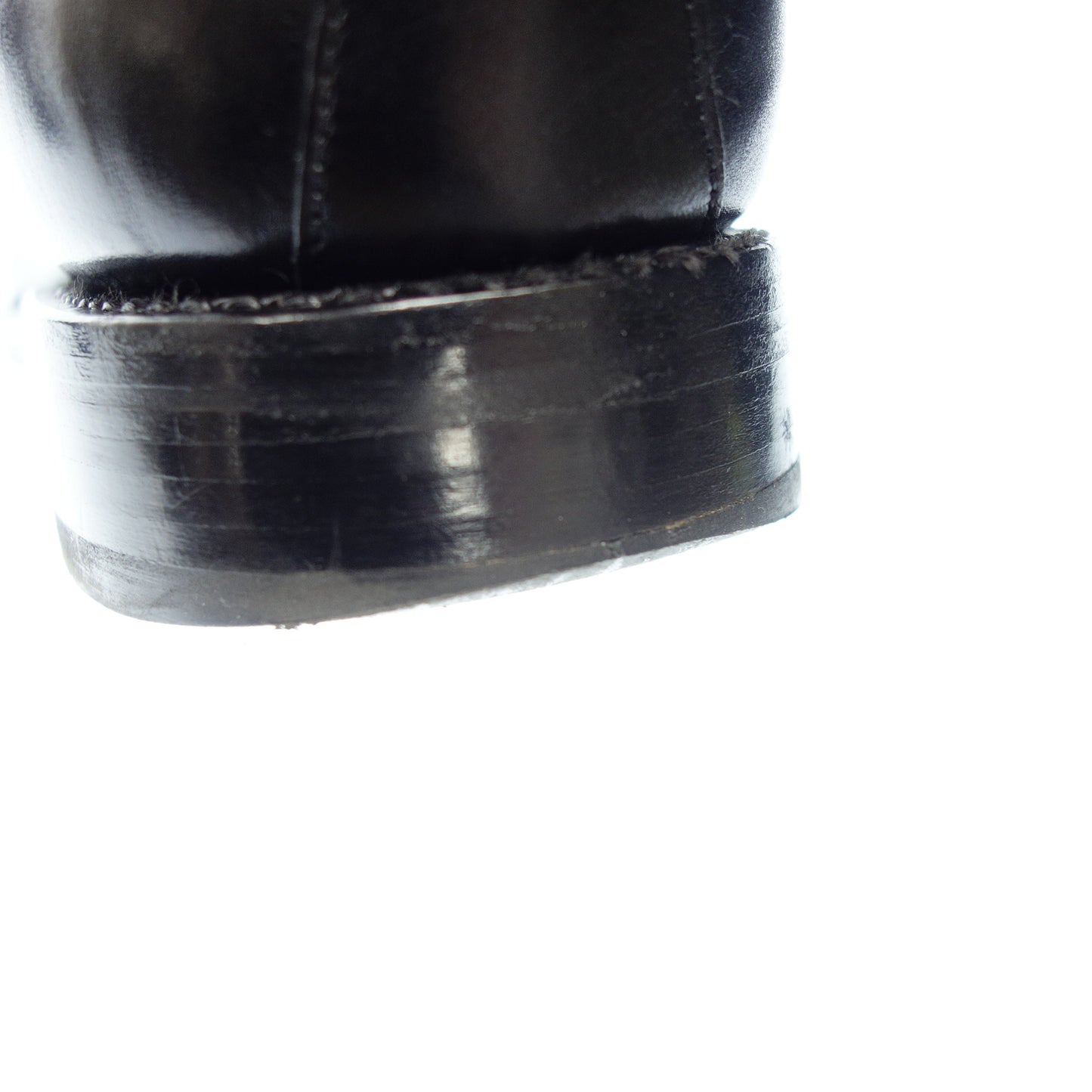 中古◆バーウィック レザーシューズ シングルモンク 3077 メンズ ブラック系 サイズ8 Berwick【AFC44】