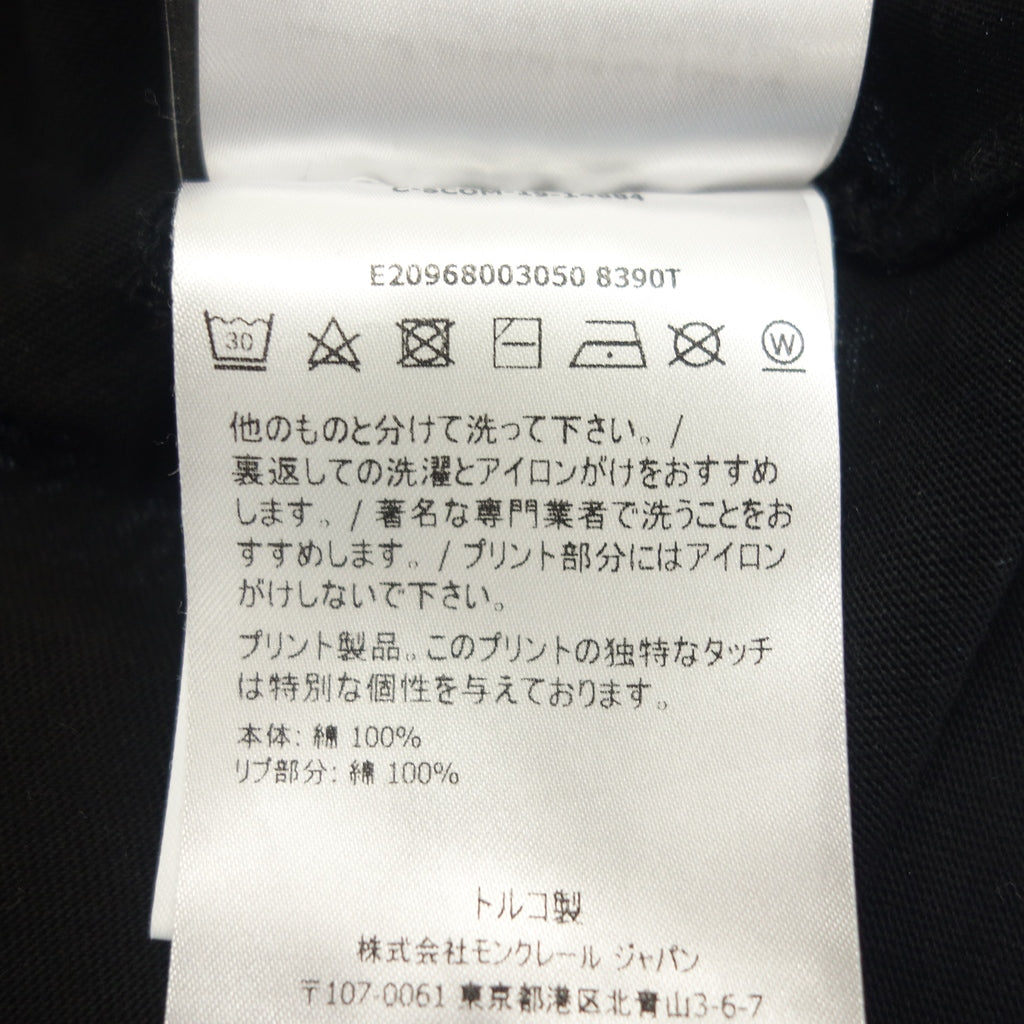 美品◆モンクレールジーニアス 19SS 半袖Tシャツ MAGLIA T-SHIRT メンズ ブラック サイズS MONCLER GENIUS【AFB16】