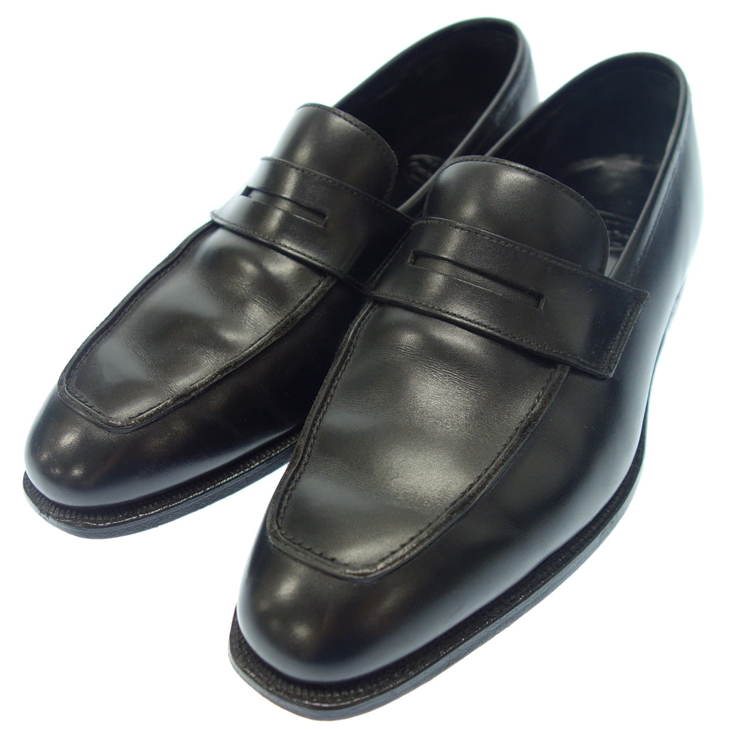 美品◆クロケット&ジョーンズ ローファー レザーシューズ MARSTON メンズ サイズ6 黒 CROCKETT&JONES【AFC23】