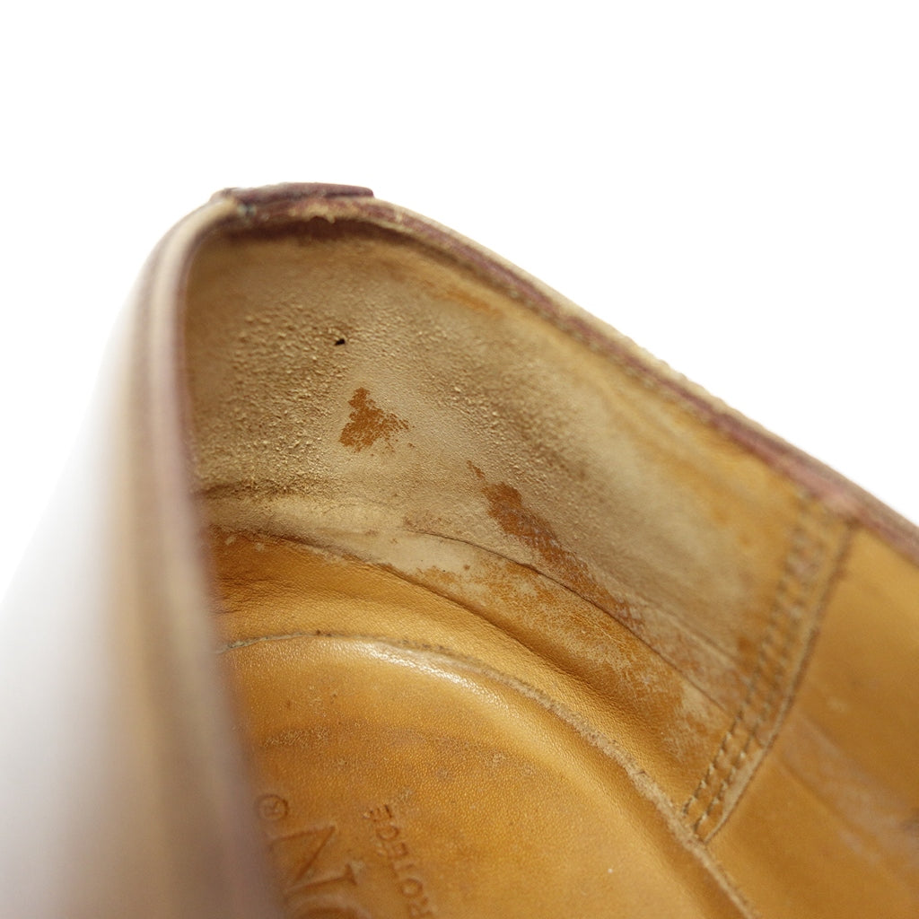 中古◆ジェイエムウエストン レザーシューズ ロジェ ハーフハントダービー Uチップ 598 メンズ サイズ6E ブラウン J.M.WESTON【LA】