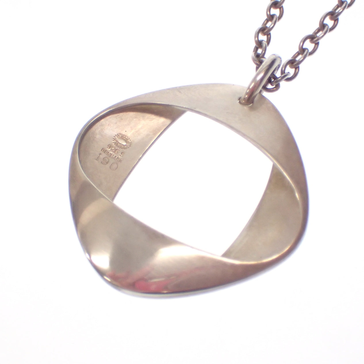 ジョージジェンセン ネックレス ツイスト SV925 シルバー 箱 Georg Jensen【AFI15】【中古】