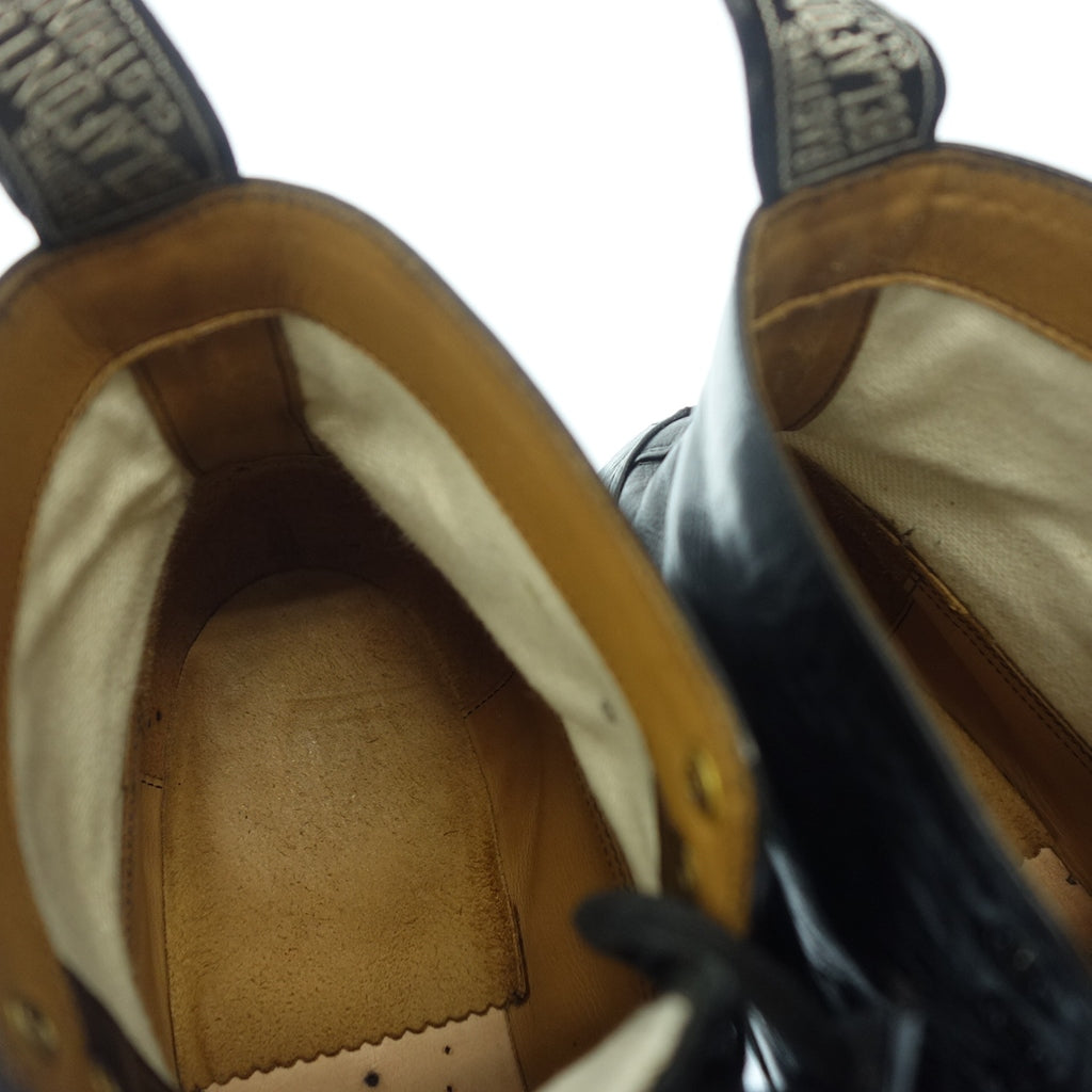 美品◆ベラフォンテ ラグタイム レザーシューズ アンクルブーツ 5837 レースアップ ポンツーン メンズ 8ブラック BELAFONTE RAGTIME ANKLE BOOTS PONTON【AFD9】