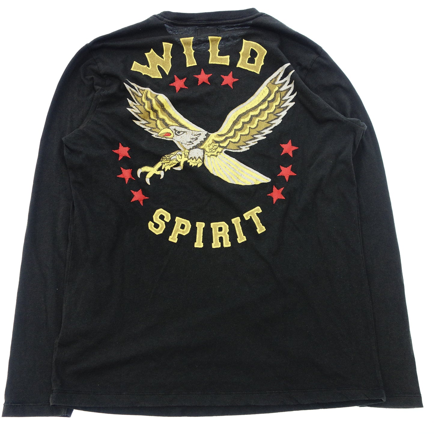 中古◆ディーゼル 長袖Tシャツ WILD SPIRIT 1978 サイズS メンズ 黒 DIESEL【AFB13】