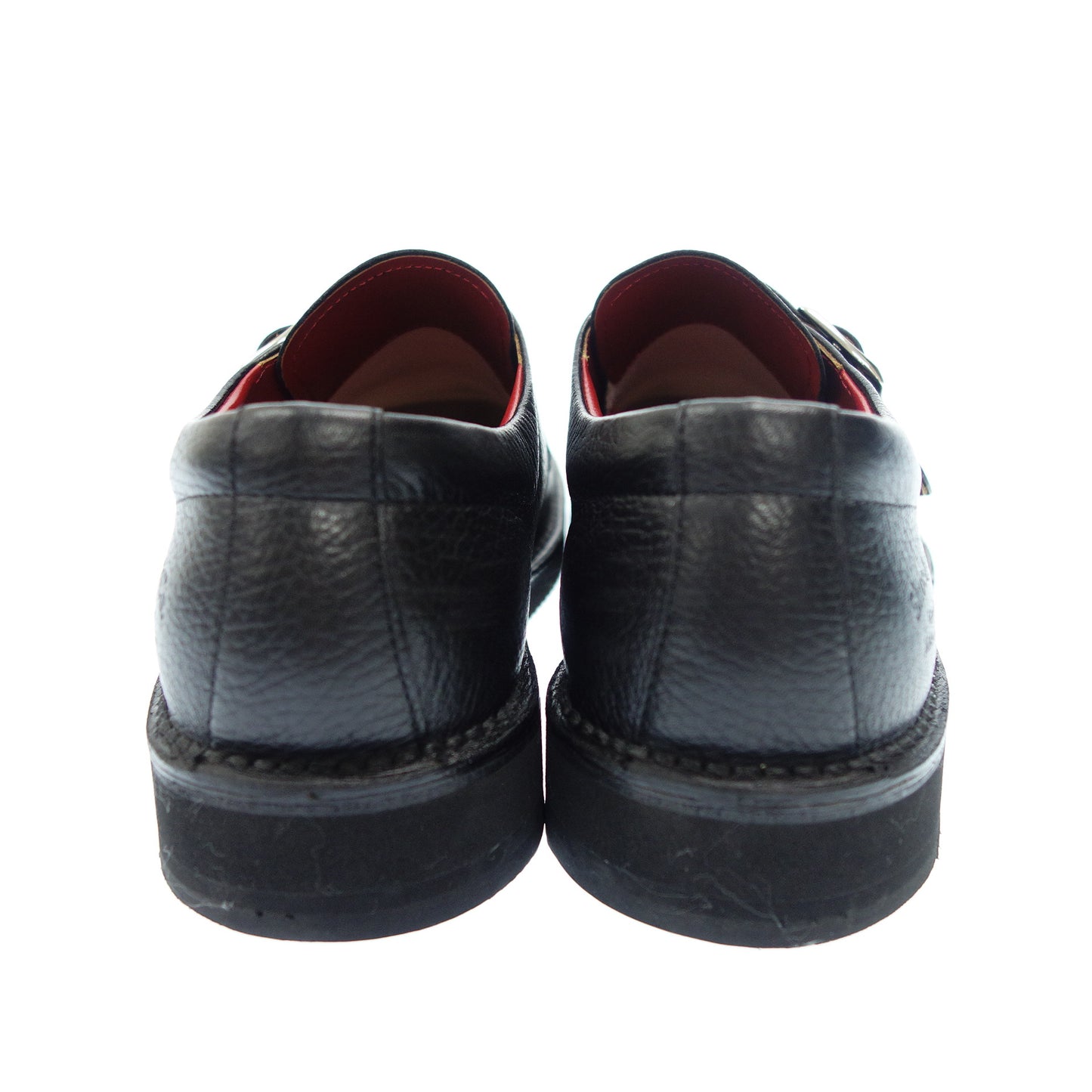 リーガル シュー&コー シングルストラップ ビブラムソール 807S メンズ ブラック 25.5cm REGAL Shoe&Co.【AFC13】【中古】