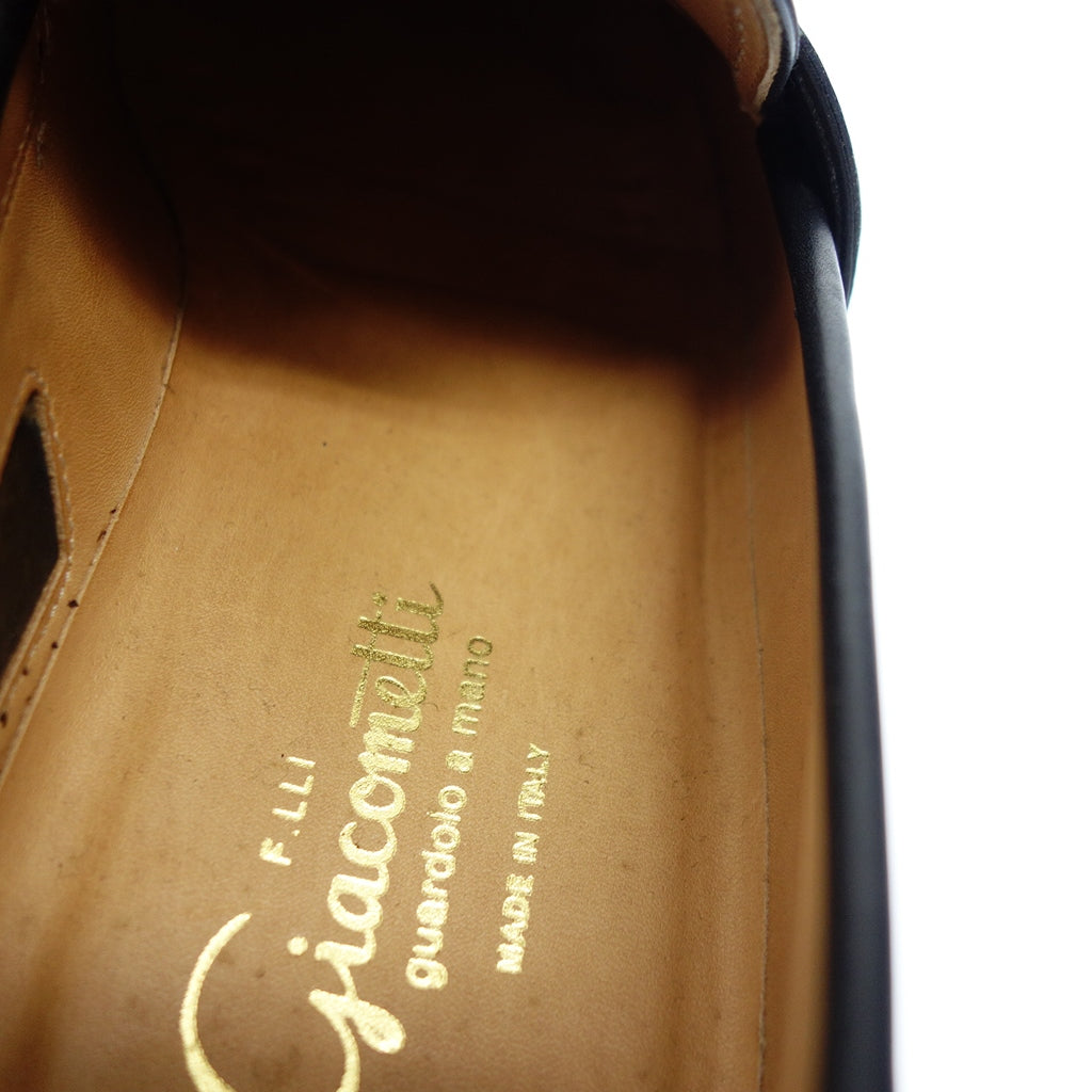 極美品◆フラテッリ ジャコメッティ FG254 コインローファー メンズ 40.5 ネイビー系 F.lli Giacometti【AFC27】