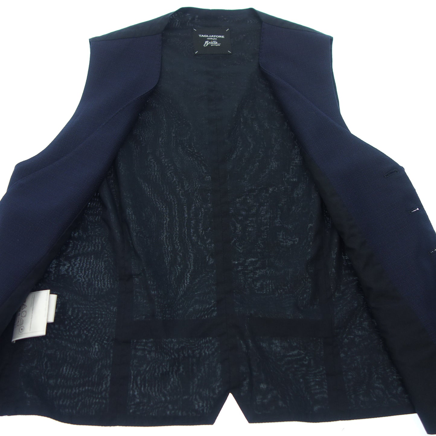 タリアトーレ ブリッラ ジレ ウール 46 メンズ ネイビー TAGLIATORE【AFB12】【中古】