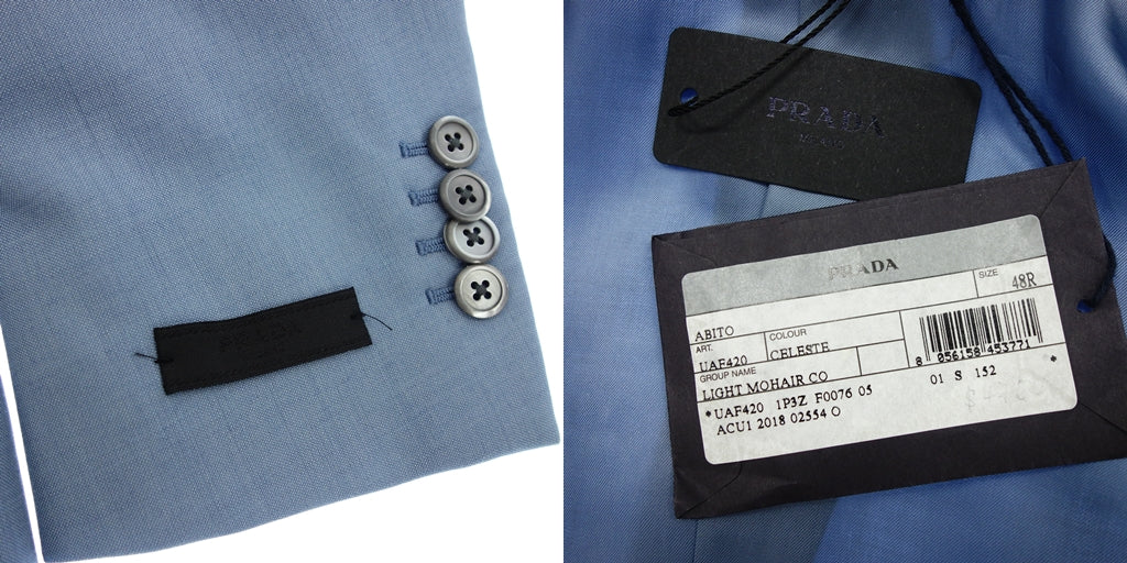 プラダ セットアップスーツ 48825 メンズ 48 水 PRADA【AFB15】【中古】