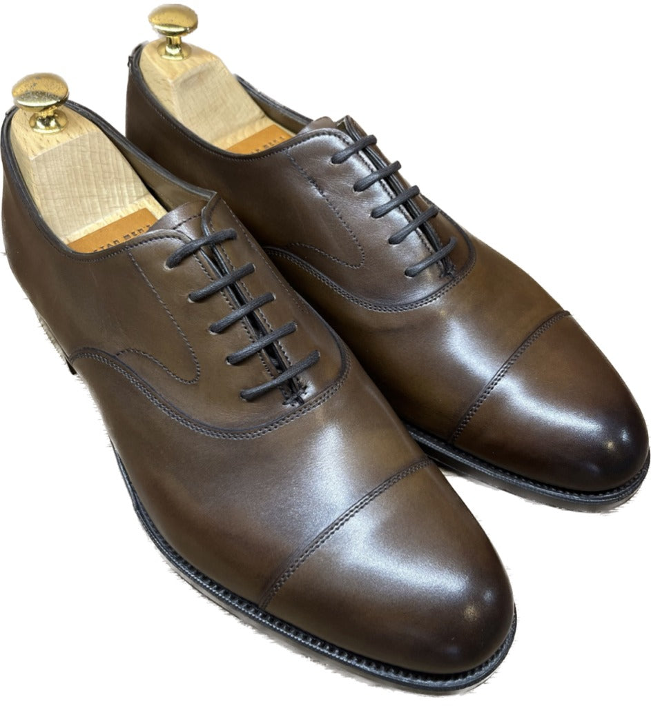 像新的一样◆Edward Green 皮鞋 直尖切尔西 UK7.5D 棕色 EDWARD GREEN