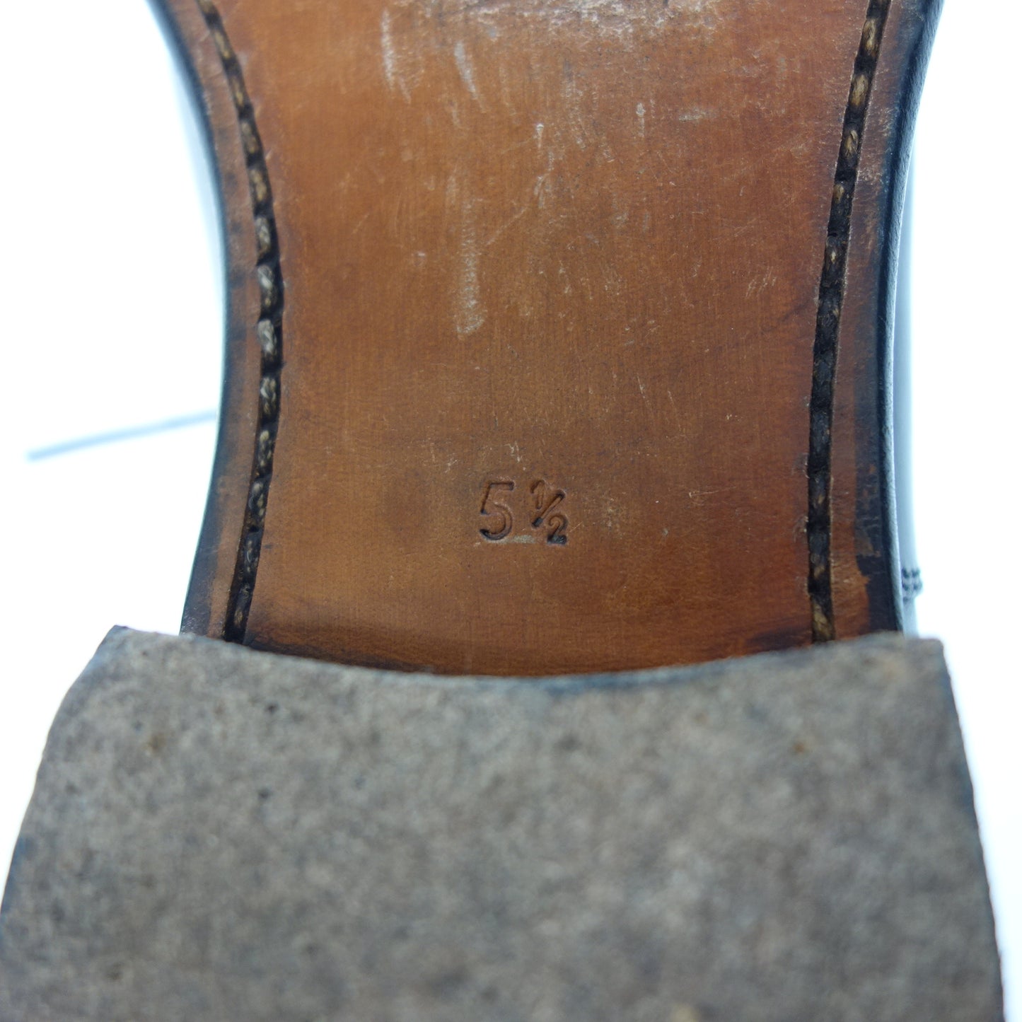 中古◆ジャランスリワヤ ストレートチップ レザーシューズ 内羽根 5623 メンズ ブラック サイズ5.5 Jalan Sriwijaya【AFC5】