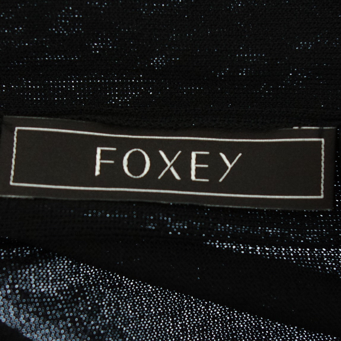 新品同様◆フォクシー カーディガン ロング 39549 レディース 黒 FOXEY【AFB46】