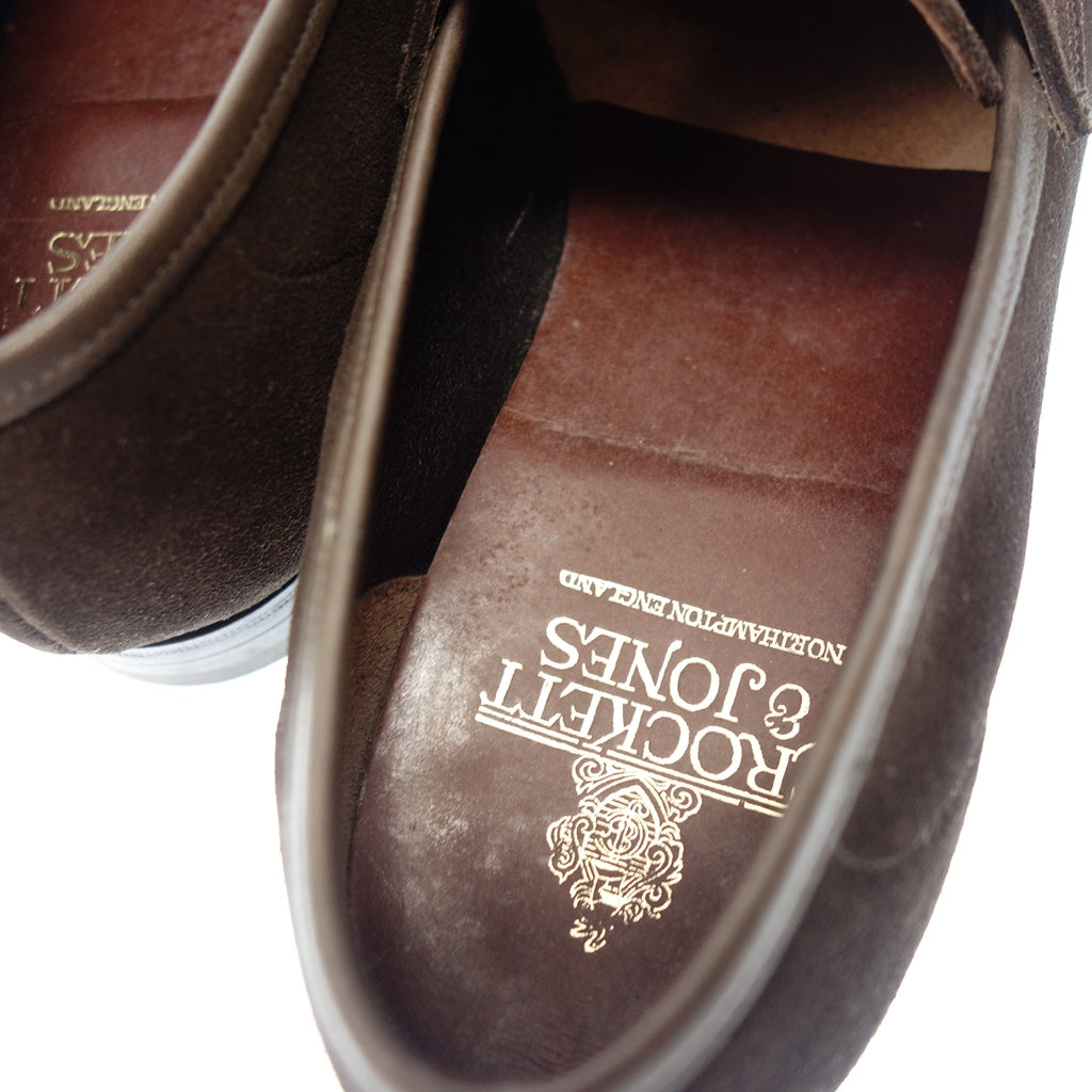 美品◆クロケット&ジョーンズ ローファー リッチモンド スエード メンズ 6.5 ブラウン CROCKETT&JONES RICHMOND【LA】
