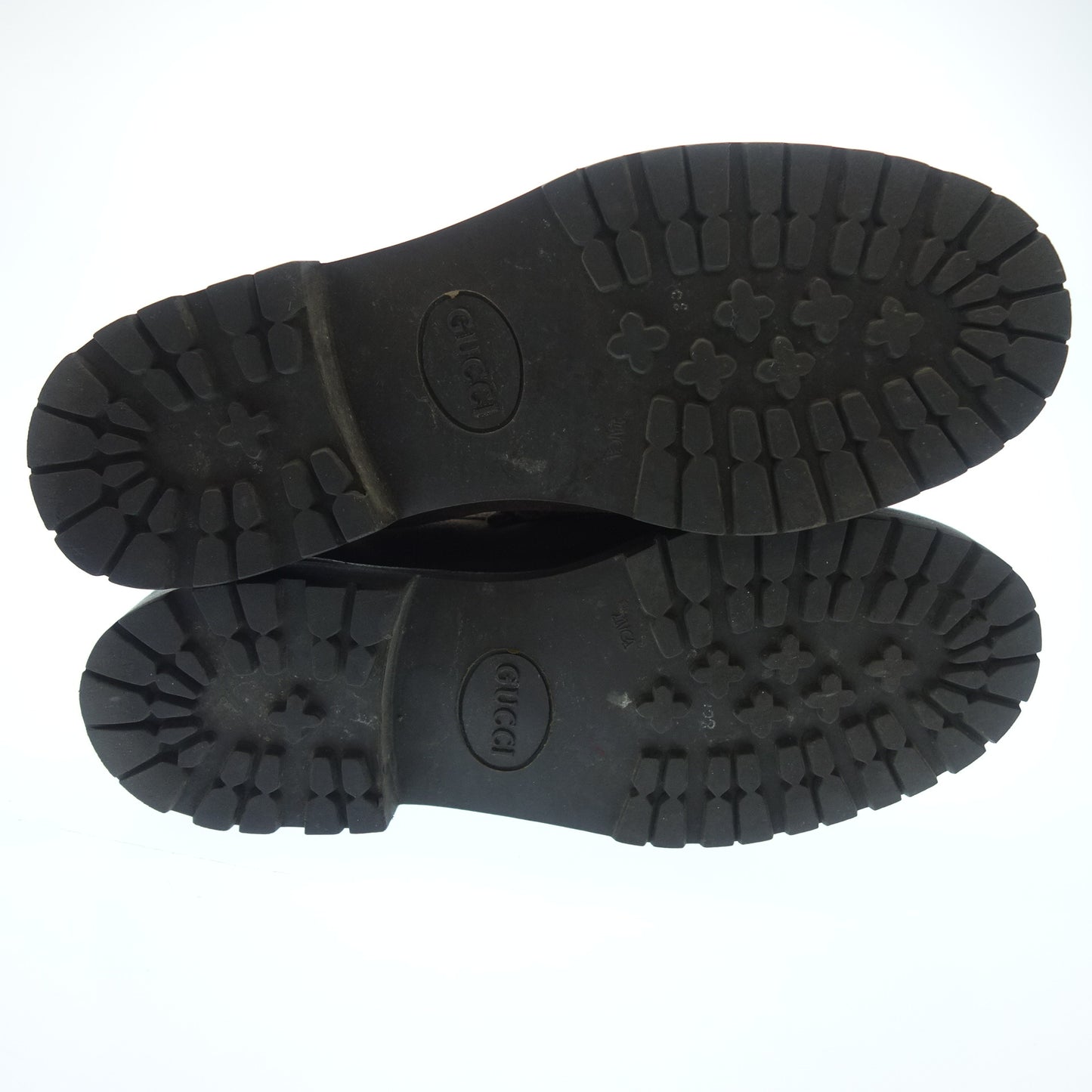 グッチ ビットローファー スエード ゴールド金具 レディース 5 茶 GUCCI【AFC6】【中古】