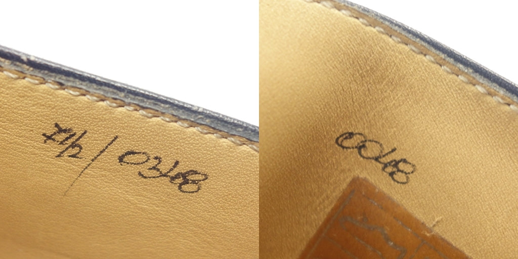 美品◆ベルルッティ コインローファー レザーシューズ スエード ブルー系 メンズ サイズ7.5 純正シューツリー Berluti【LA】