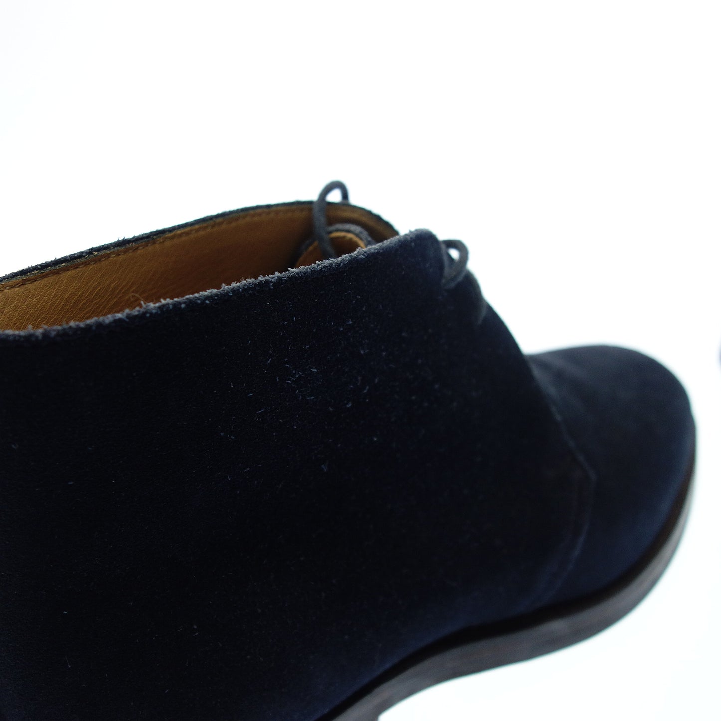 美品◆クロケット&ジョーンズ チャッカブーツ CHERTSEY スエード メンズ 6.5 ネイビー CROCKETT&JONES【AFD8】