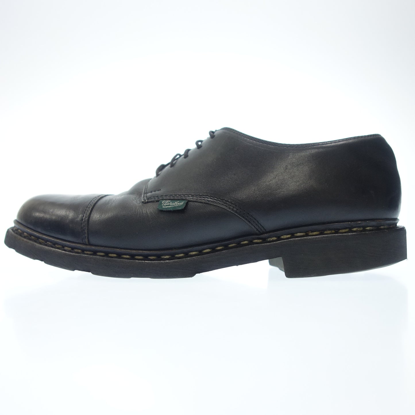 パラブーツ レースアップレザーシューズ プレーントゥ AZAY メンズ 9.5 黒 Paraboot【AFD1】【中古】