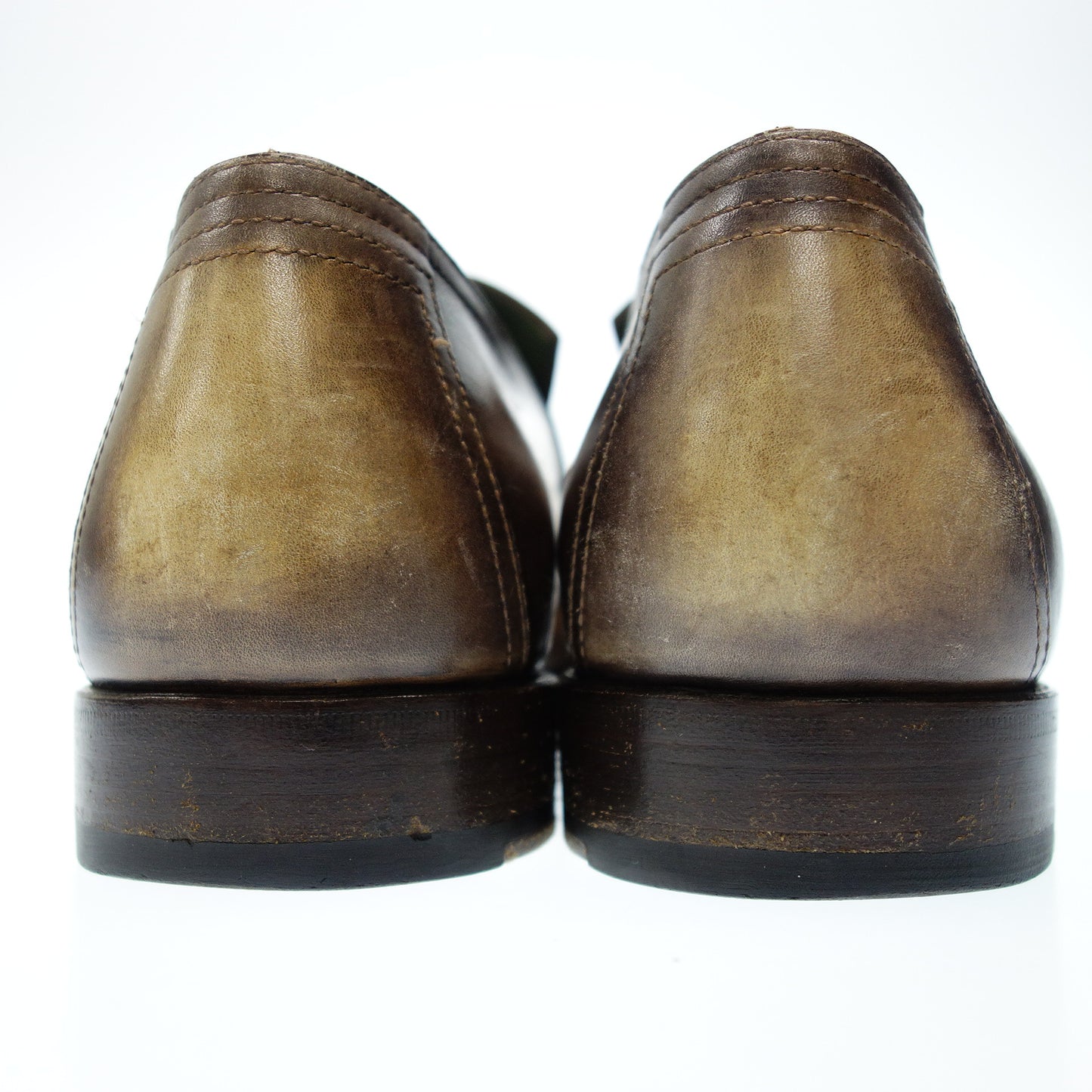 ベルルッティ レザーシューズ アンディ デムジュール ローファー メンズ 7.5 茶 Berluti【AFC29】【中古】